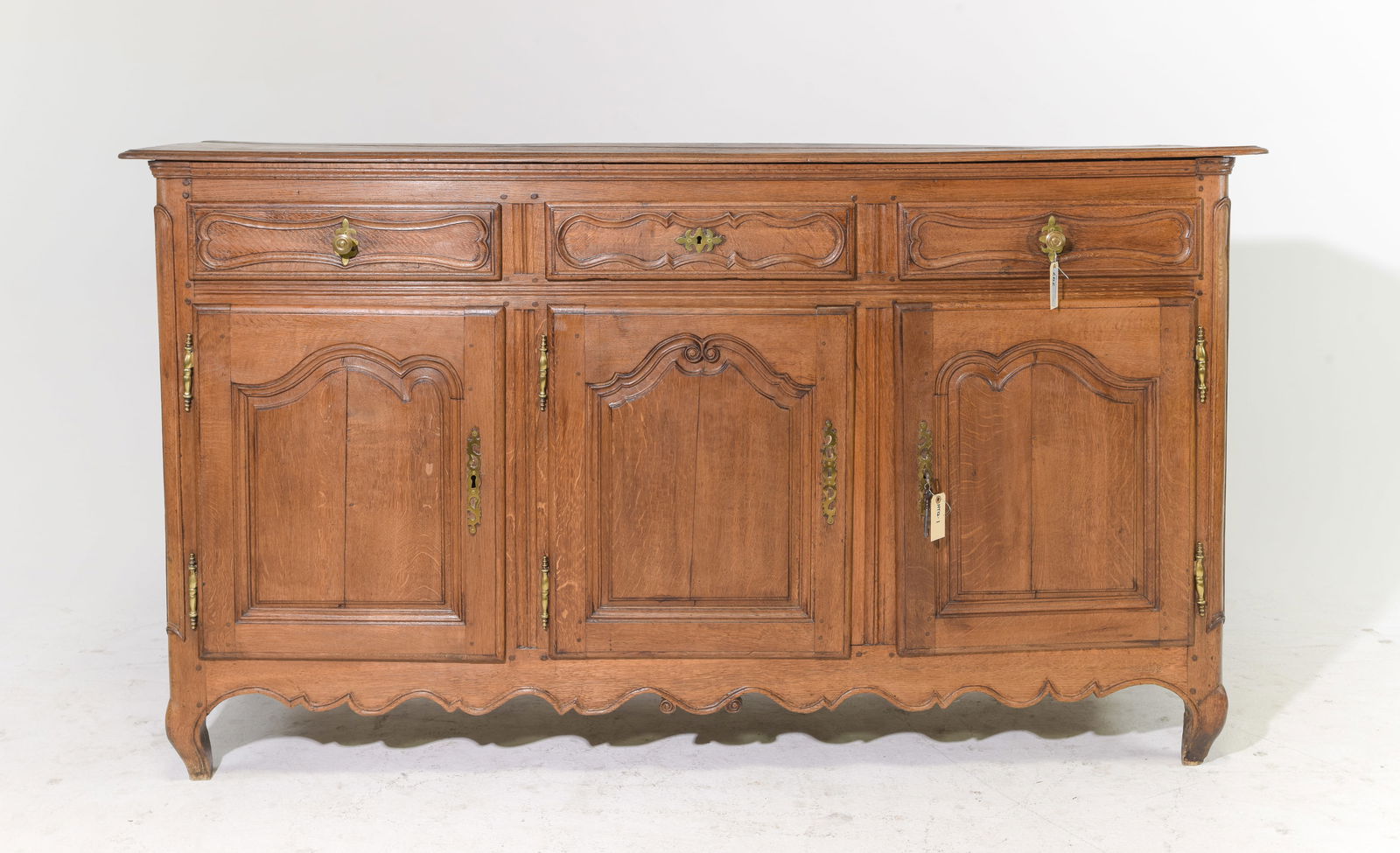 Louis XV Style Carved Oak 4 Door Sideboard (1 of 7)