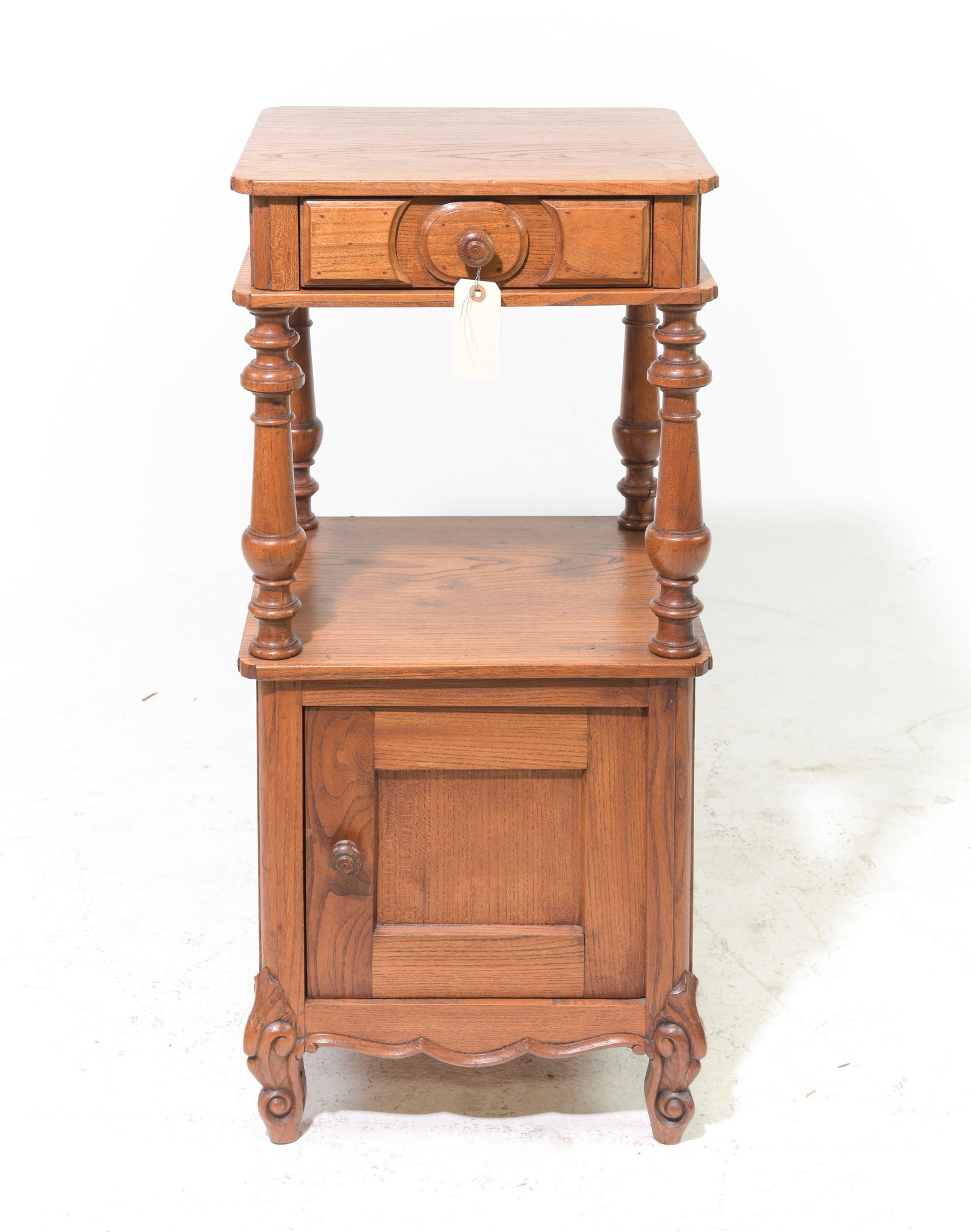 Louis XV Style Oak Nightstand / Occasional Chest (1 of 5)