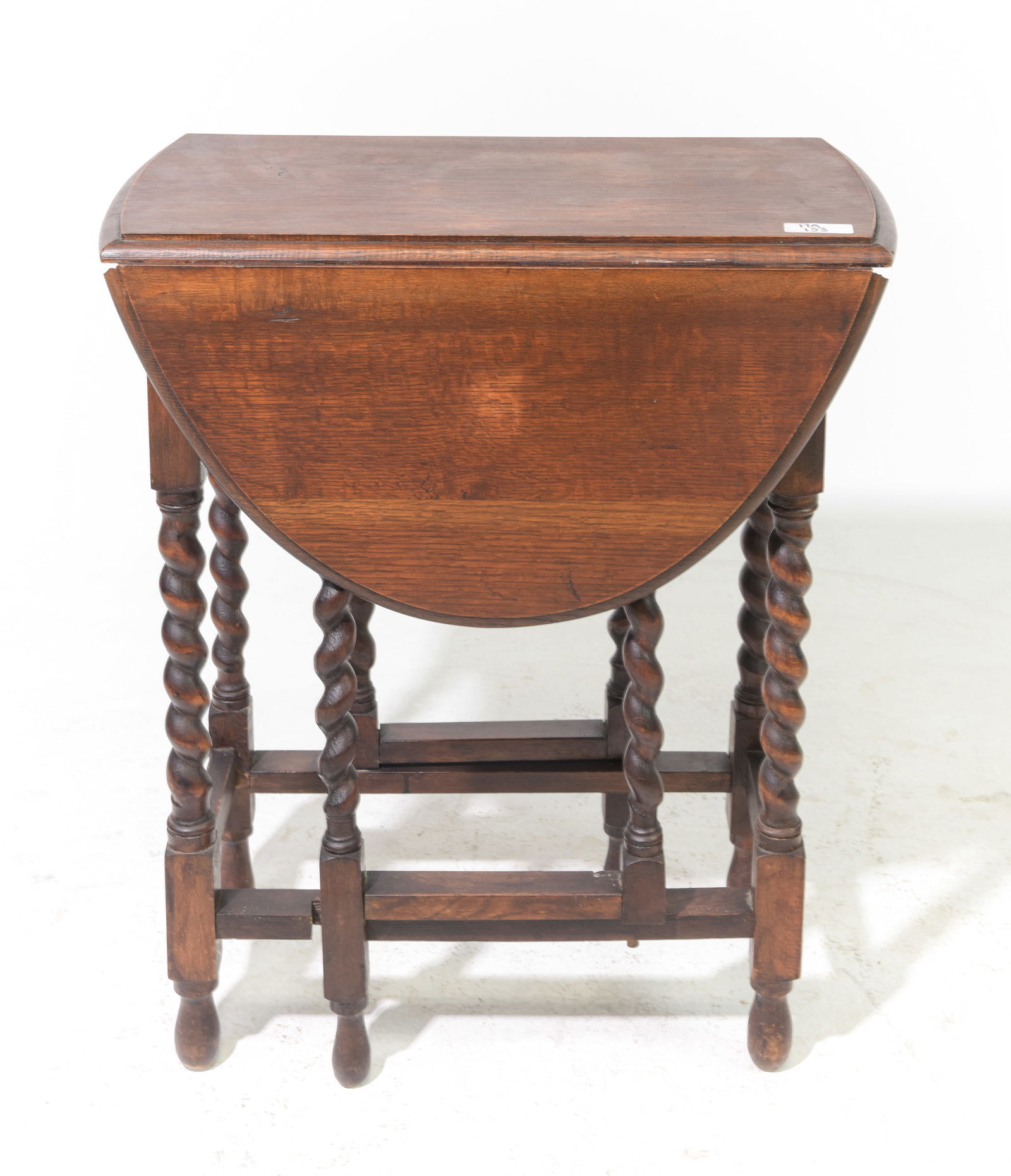 British Oak Barley Twist Drop Leaf Table (1 of 3)