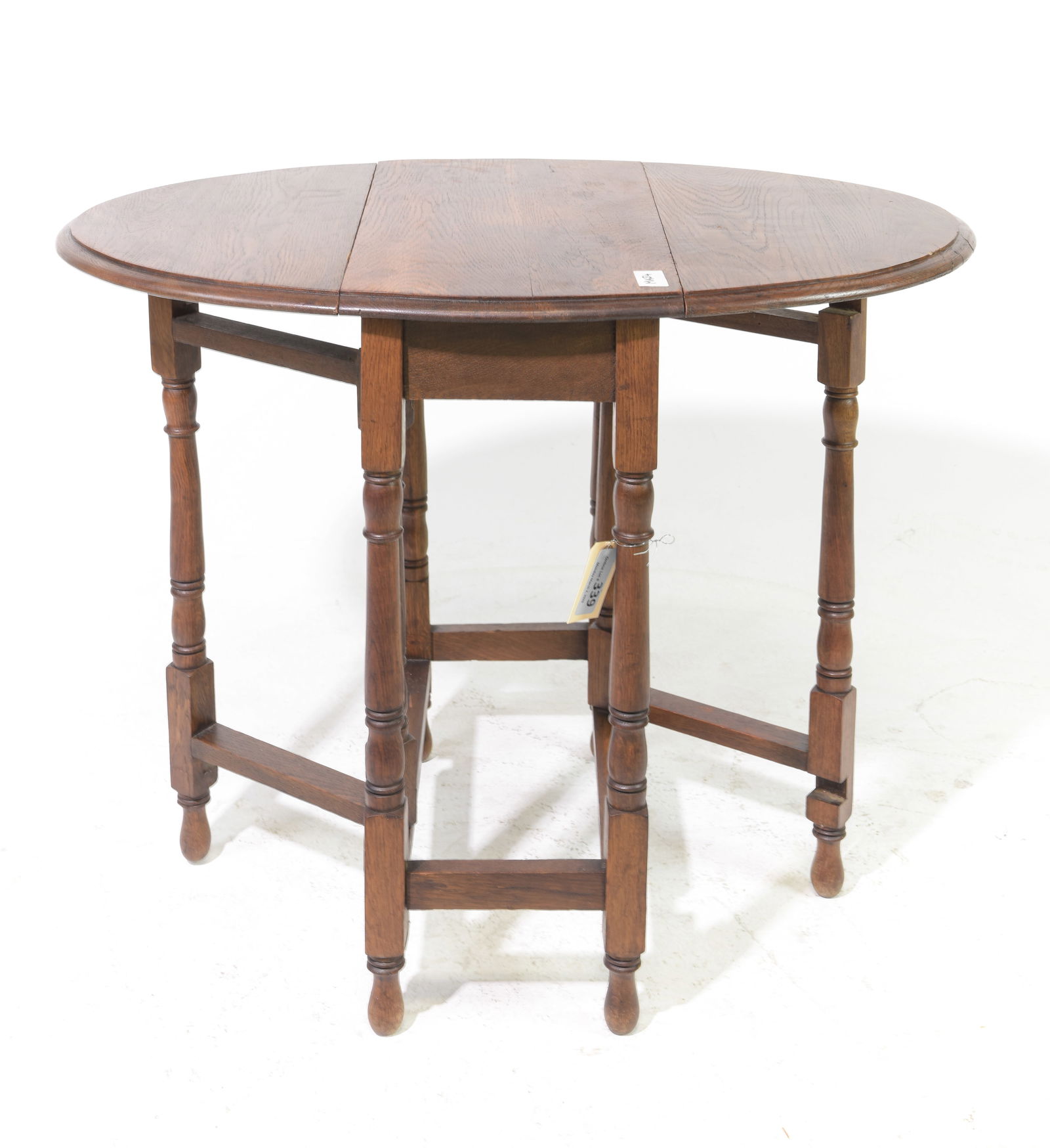 British Oak Drop Leaf Table #1 - 2