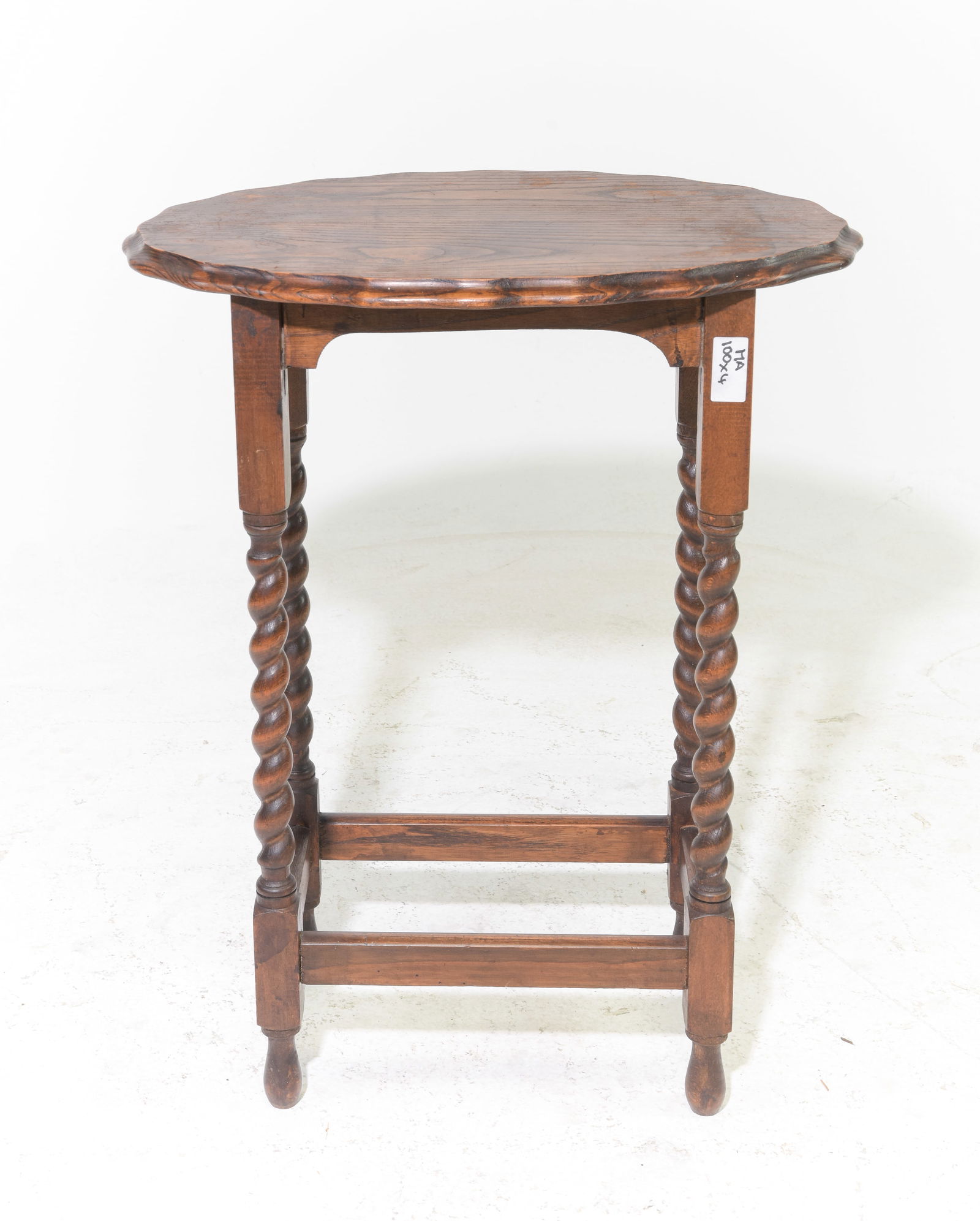 British Oak Barley Twist Occasional Table (1 of 3)