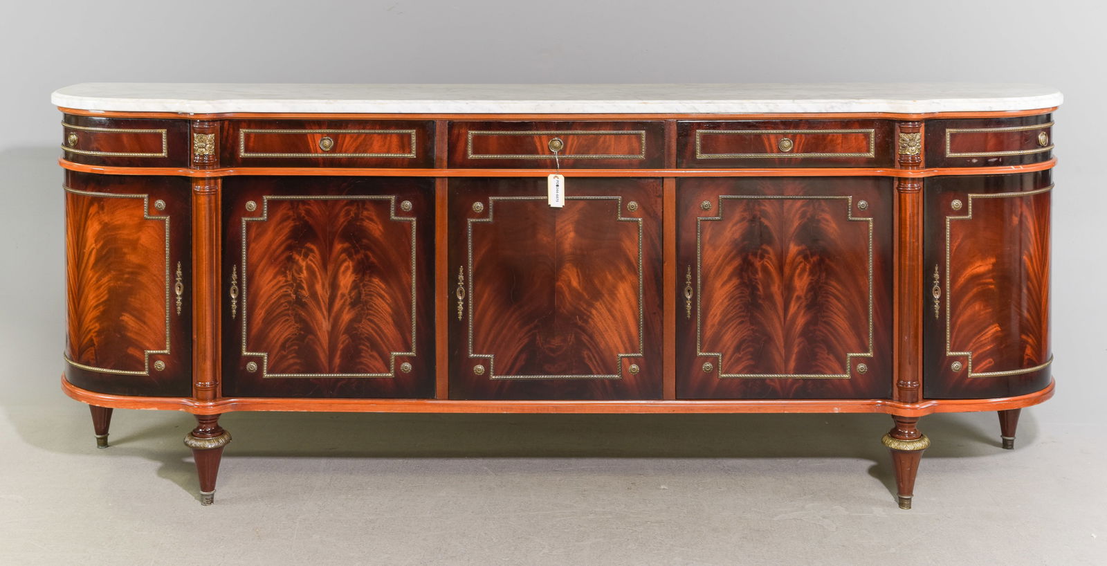 Louis XVI Style White Marble Top Sideboard #1 (1 of 5)