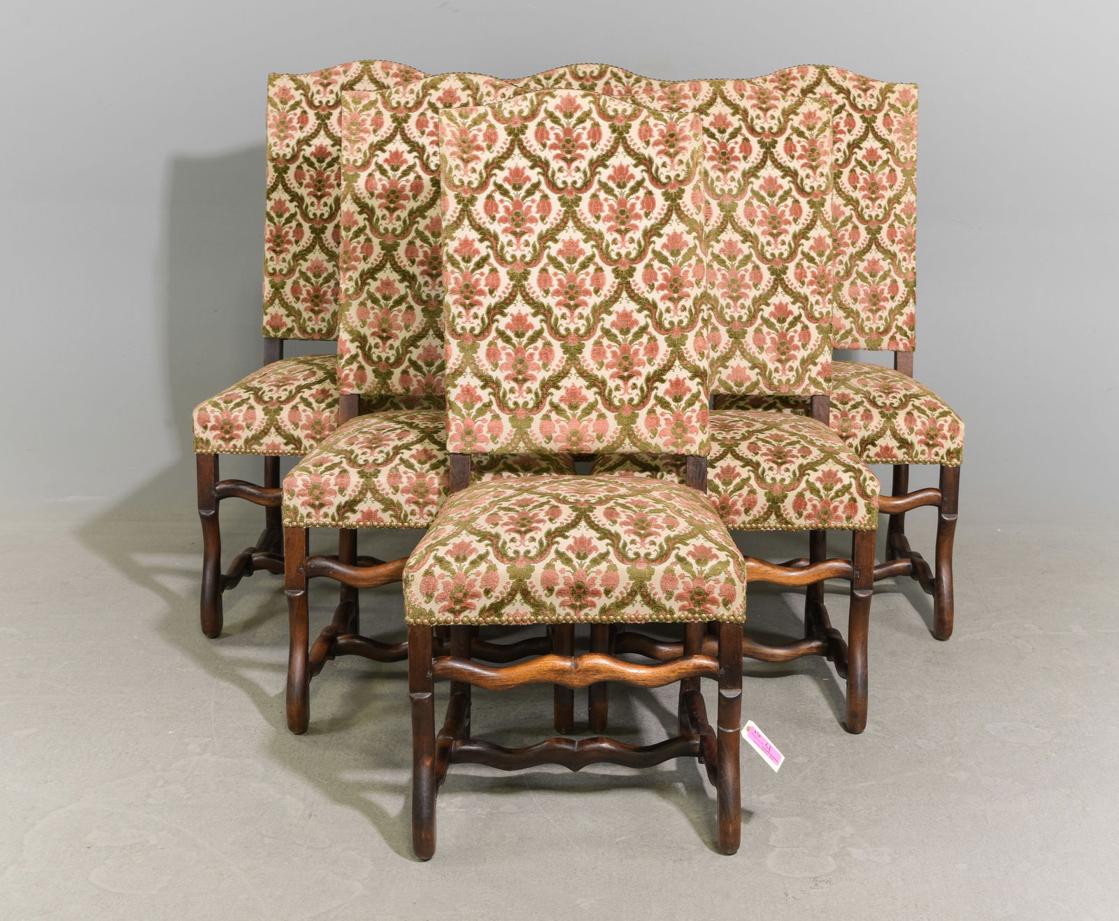 French Mouton Style Set of 6 Upholstered Chairs (1 of 4)