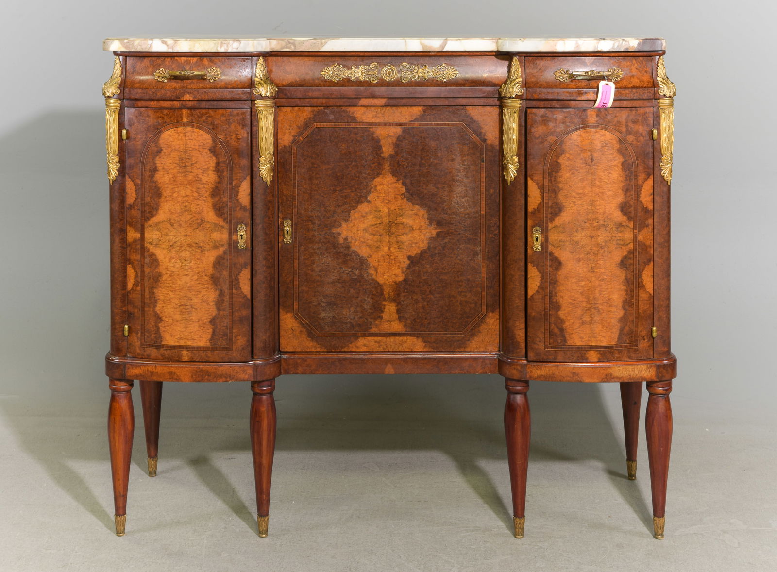 Louis XVI Style Walnut Marble Top Server (1 of 7)
