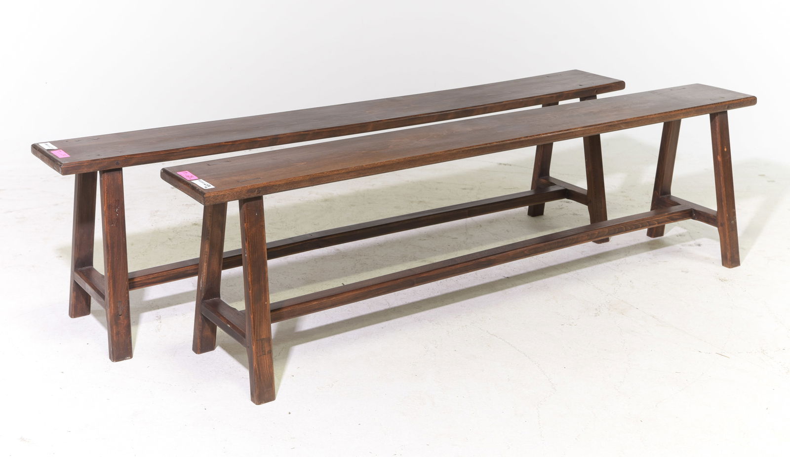 French Pair of Oak Farmhouse Benches (1 of 3)