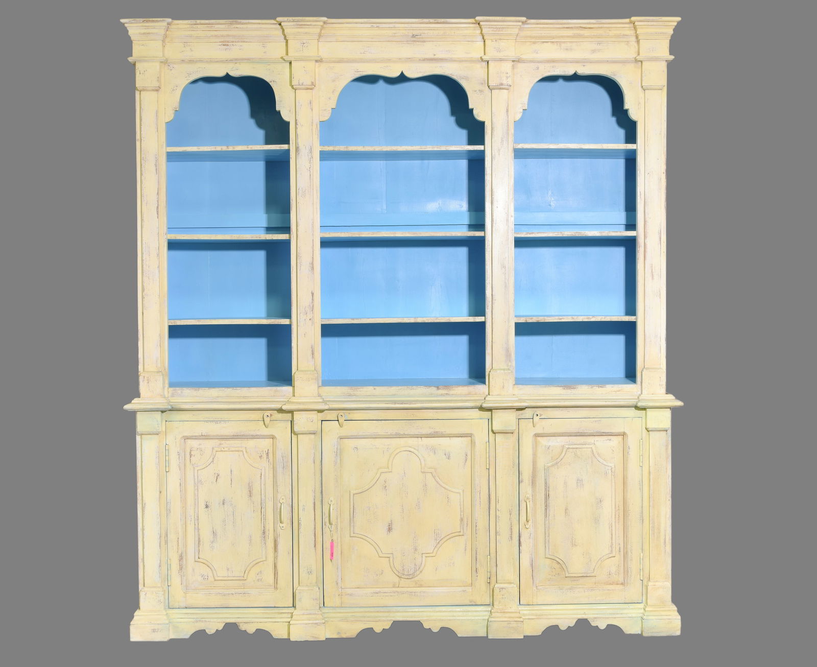 European Style Painted Bookshelf / Cupboard (1 of 6)