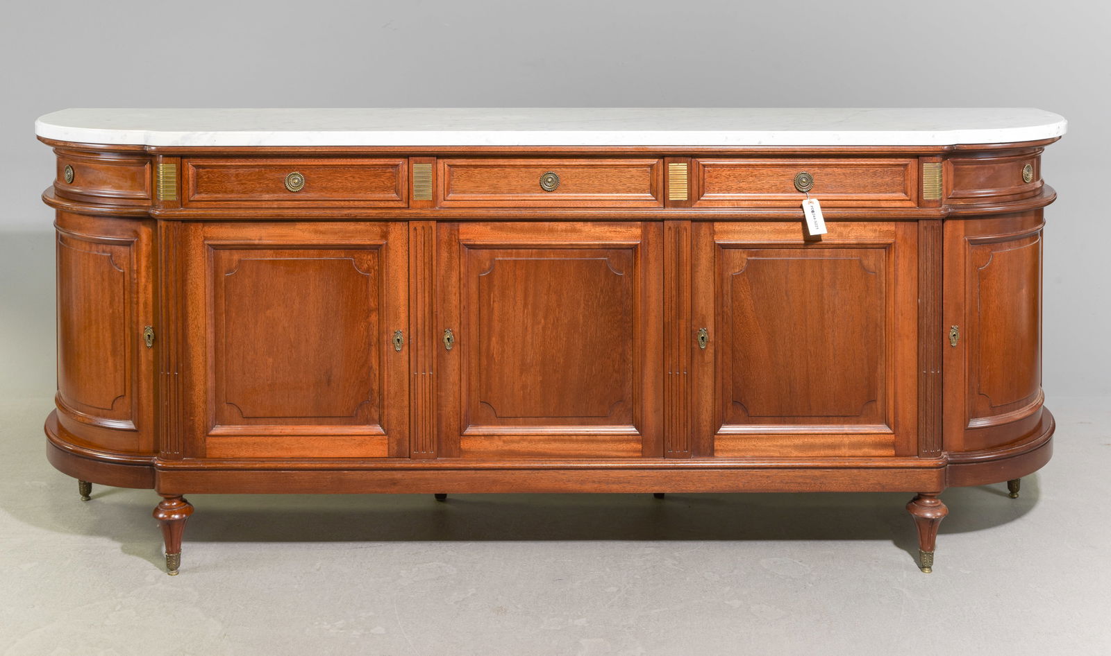 Louis XVI Style White Marble Top Sideboard #1 (1 of 5)