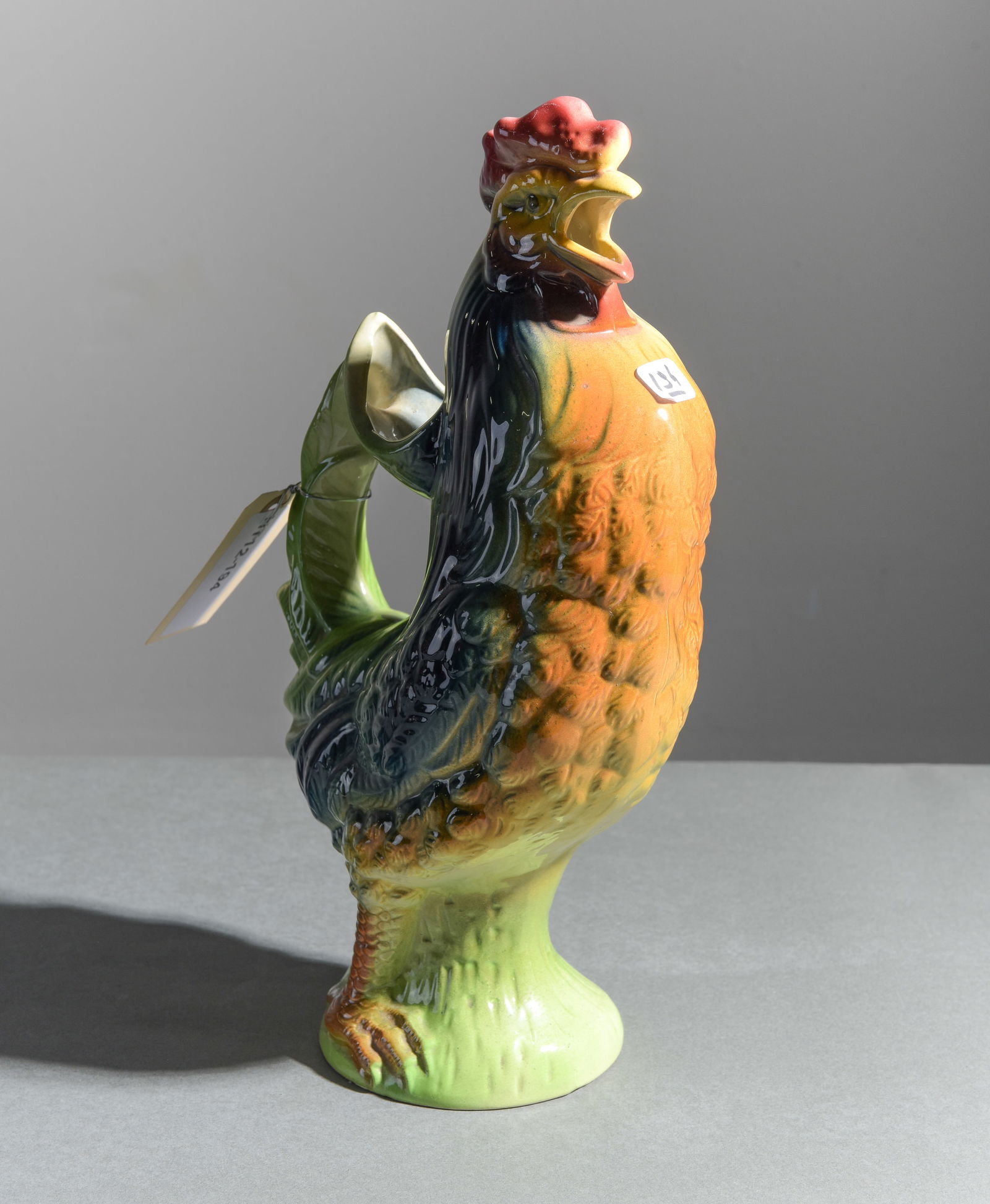 St. Clement Rooster / Cockerill Pitcher: St. Clement Rooster / Cockerill Pitcher - 13.5 in tall x 7.5 x 4.5