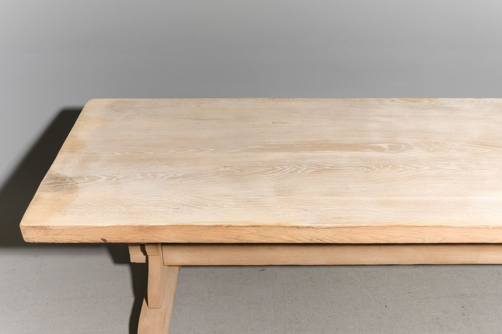 French Monastery Bleached Oak Table - 2