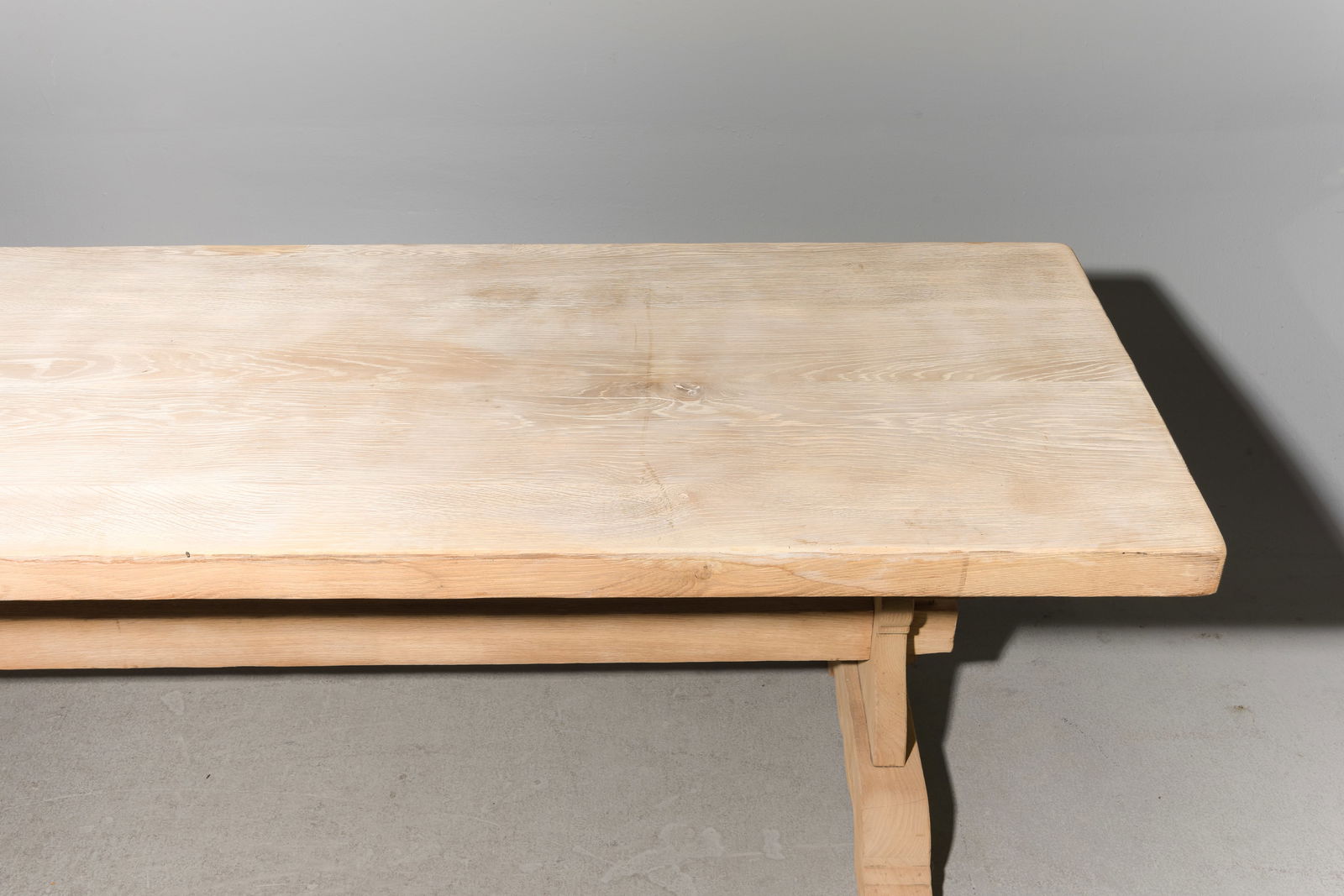 French Monastery Bleached Oak Table - 3