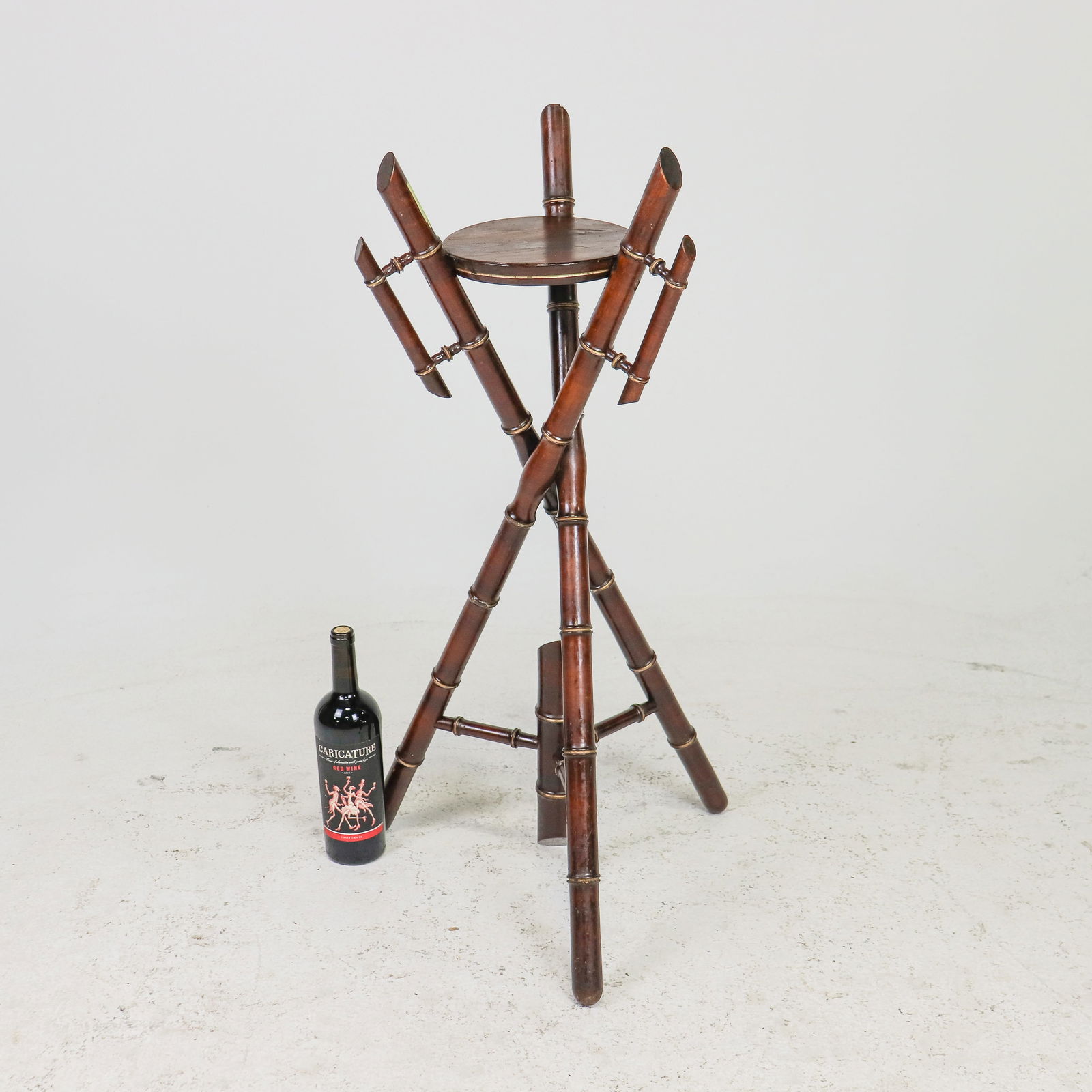 French Faux Bamboo Plant Stand (1 of 3)