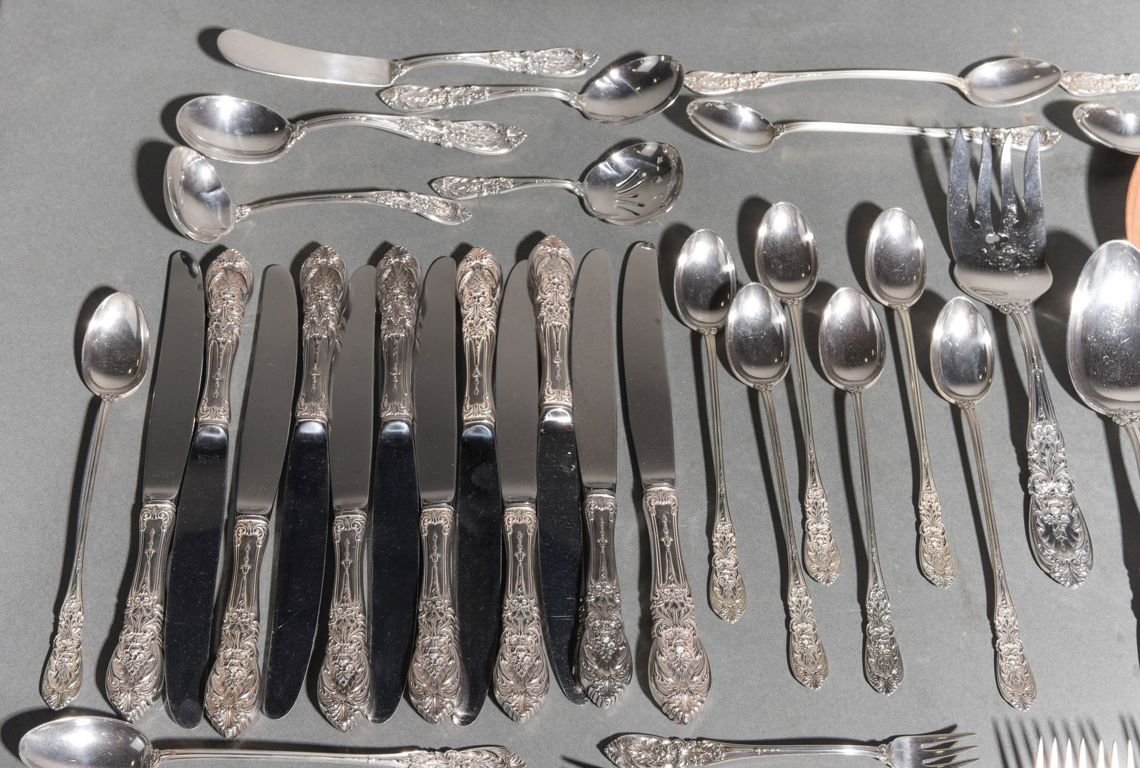 106pcs Sterling Silver Flatware Set - 5
