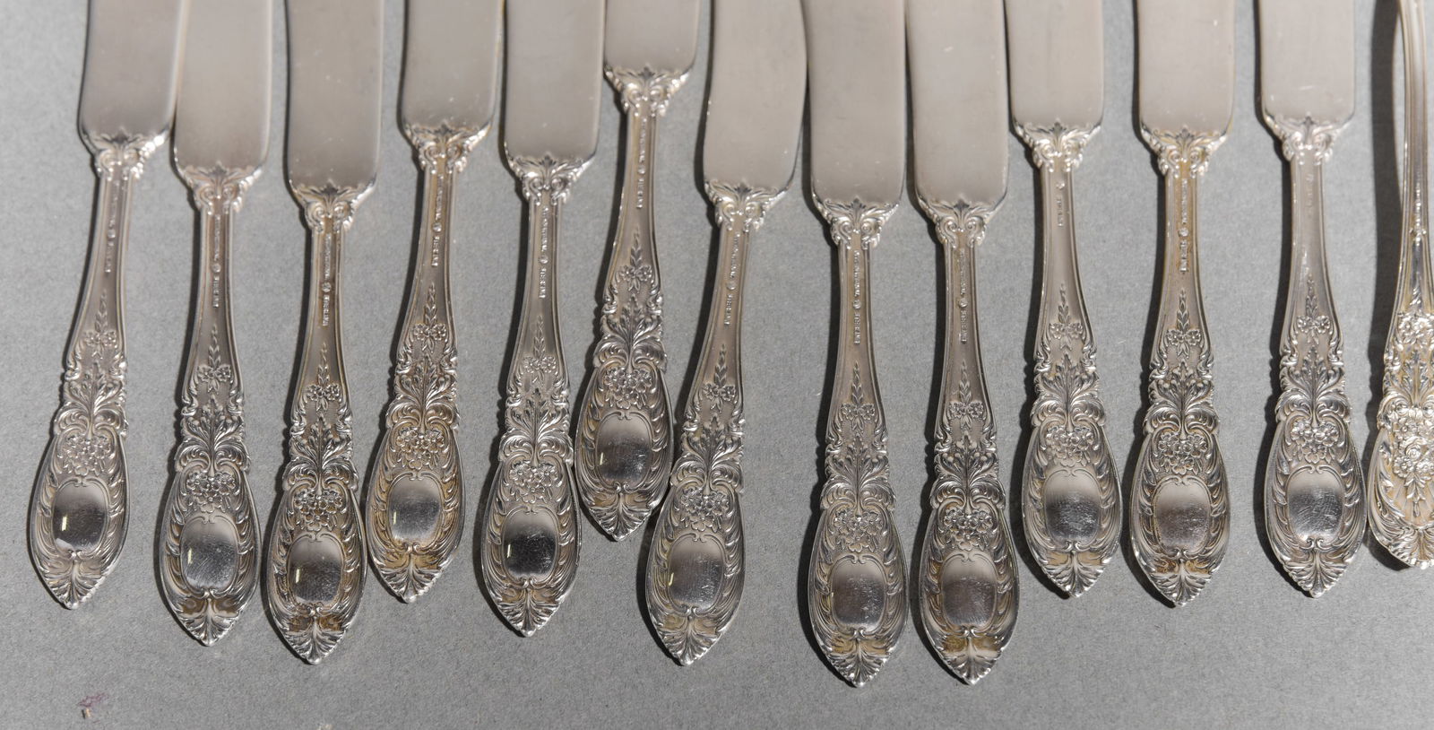106pcs Sterling Silver Flatware Set - 6