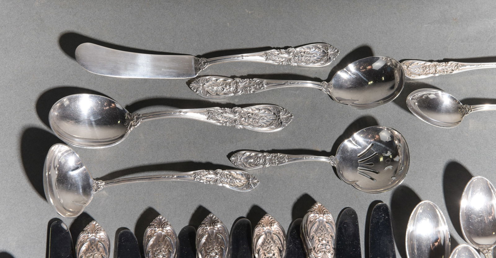 106pcs Sterling Silver Flatware Set - 8
