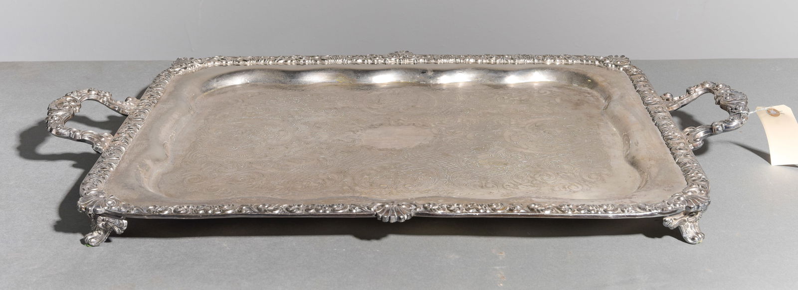 Victorian Style Silverplate Serving Tray (1 of 7)