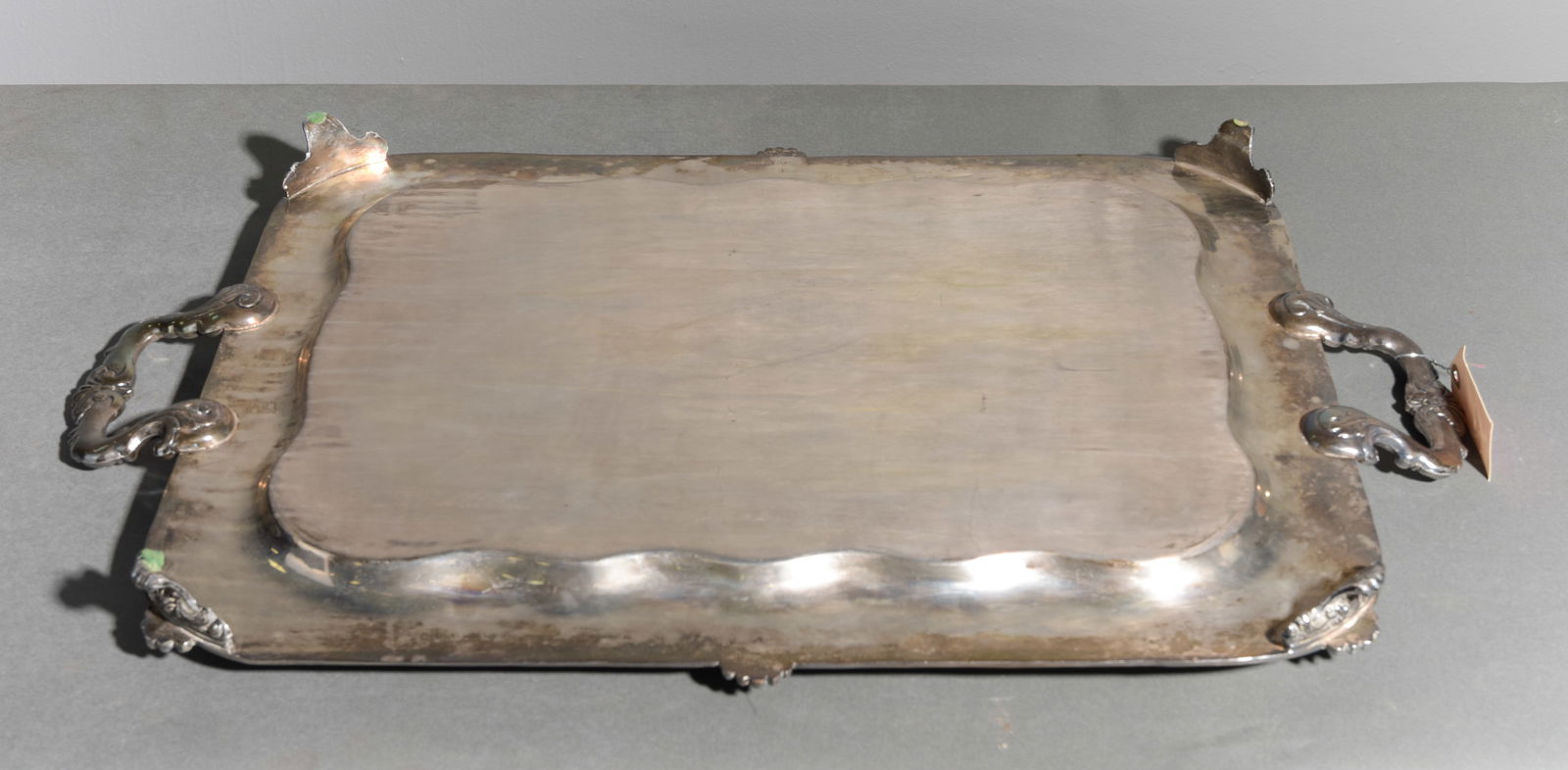 Victorian Style Silverplate Serving Tray - 6