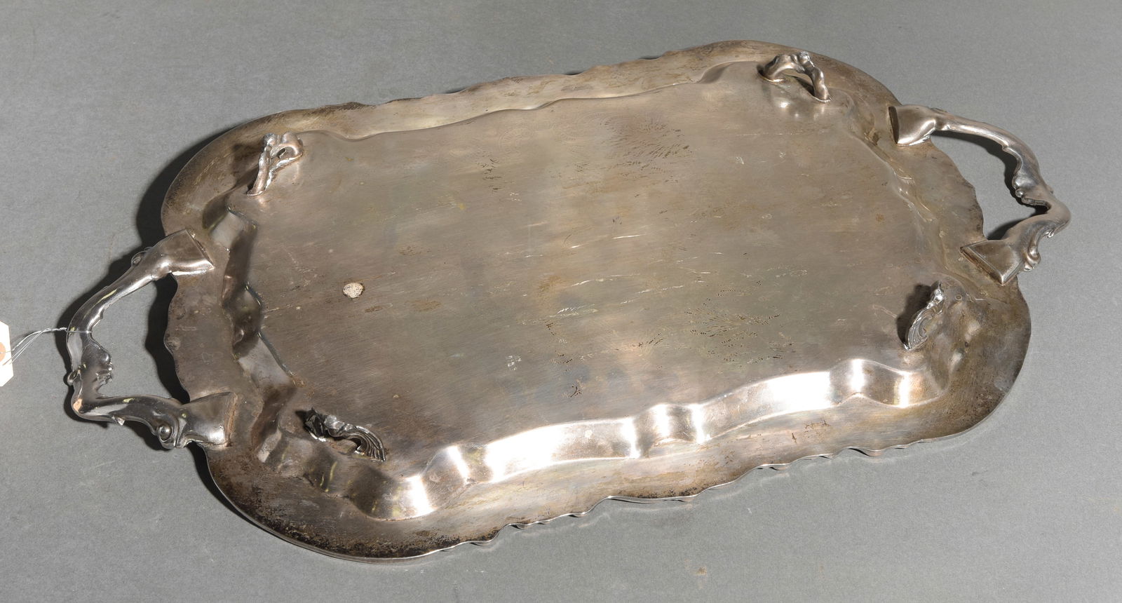 Silverplate Footed Serving Tray - 4