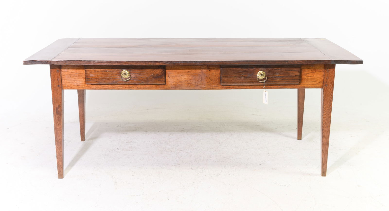 French Farmhouse Oak 2 Drawers Table (1 of 8)