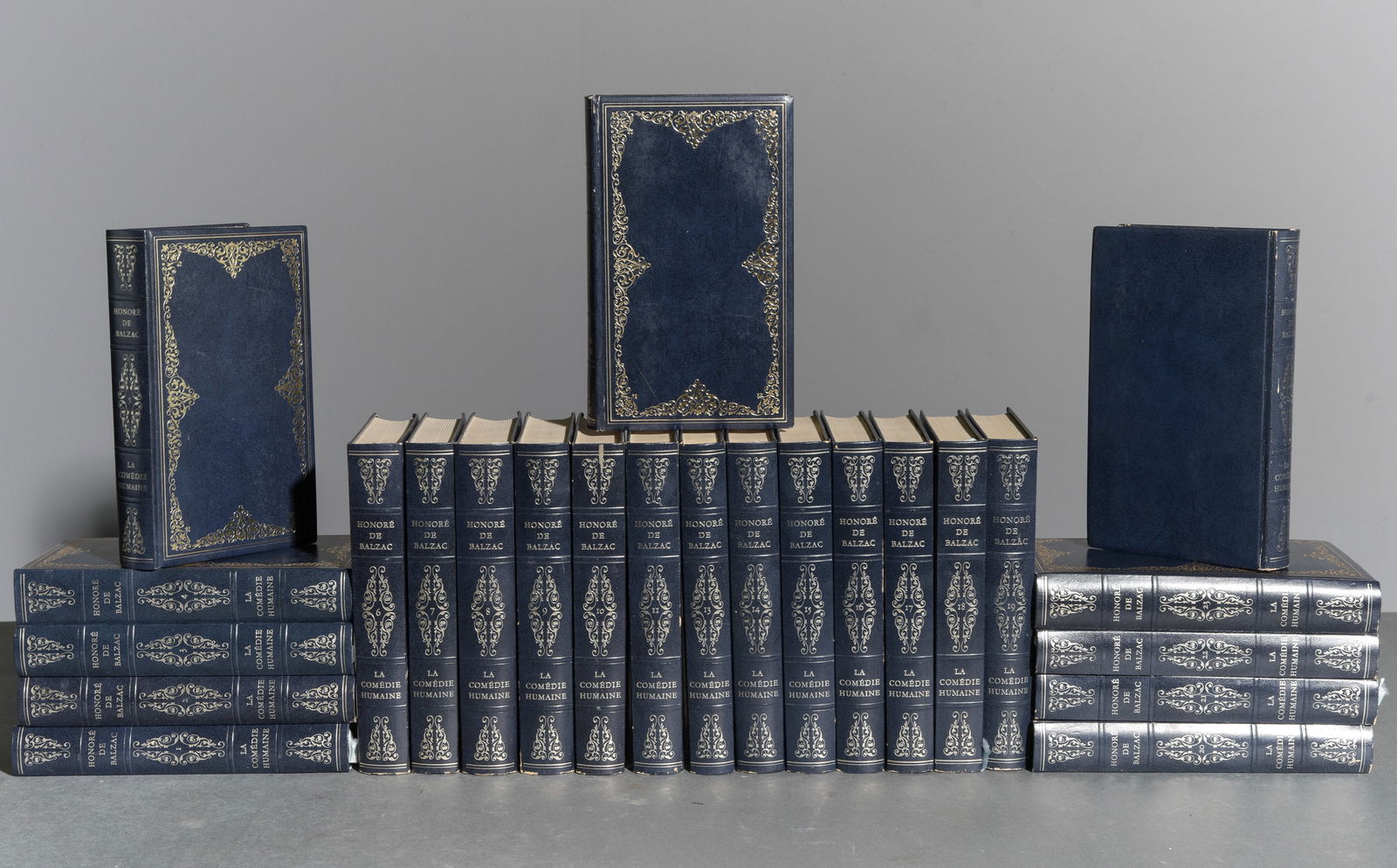 24 Assorted European Books / Novels: 24 Assorted European Books / Novels - 8.25 in tall x 5 x 1.5