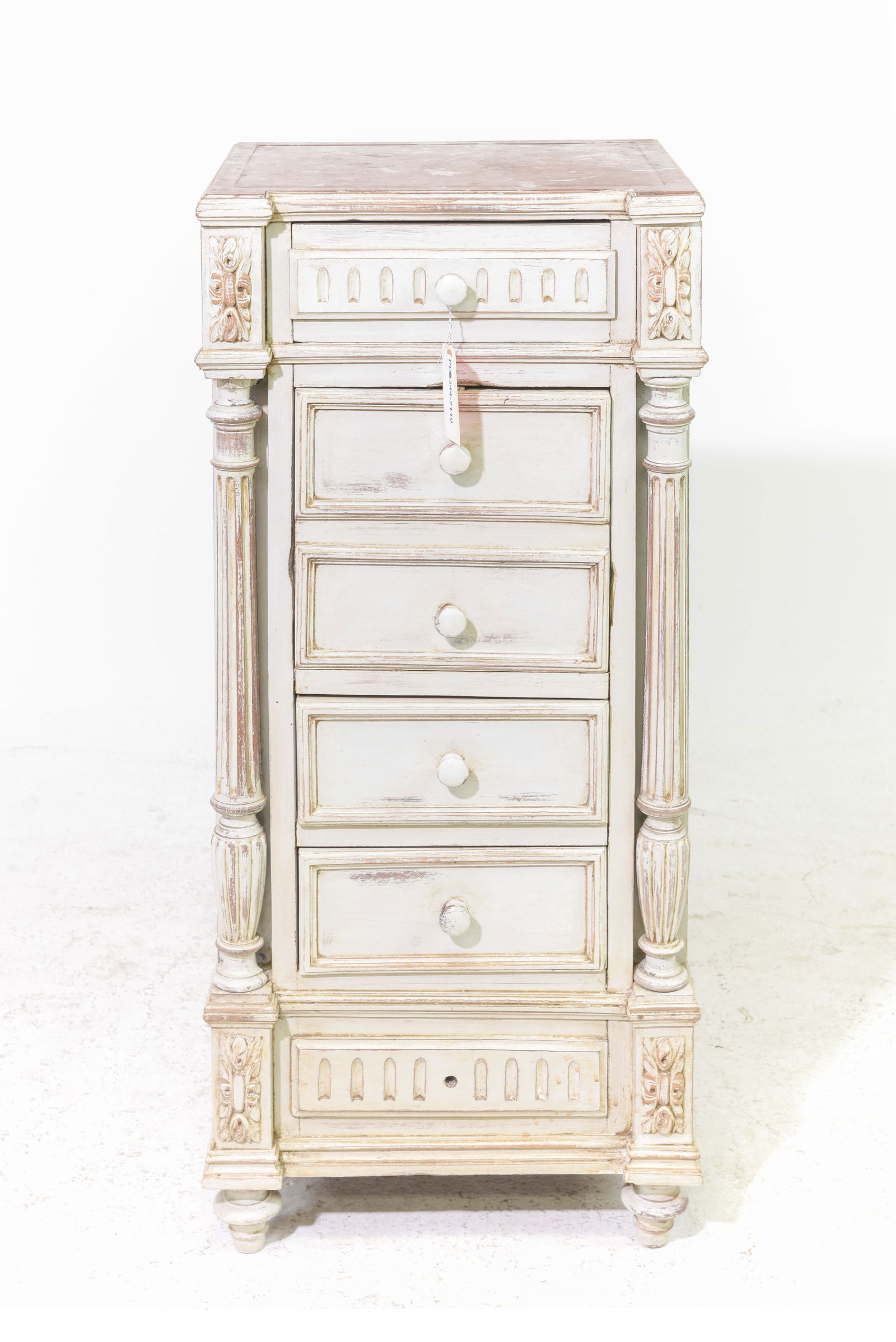 Henri II Style Marble Top 5 Drawers Chest / Chiffonnier (1 of 4)