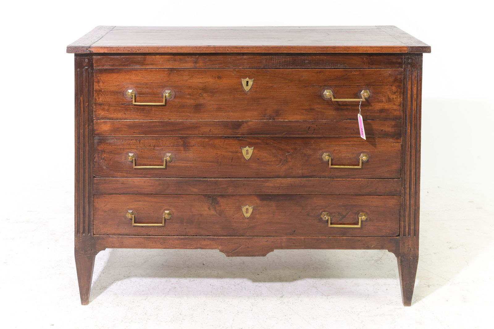 Louis XVI Style Walnut 3 Drawers Chest (1 of 5)