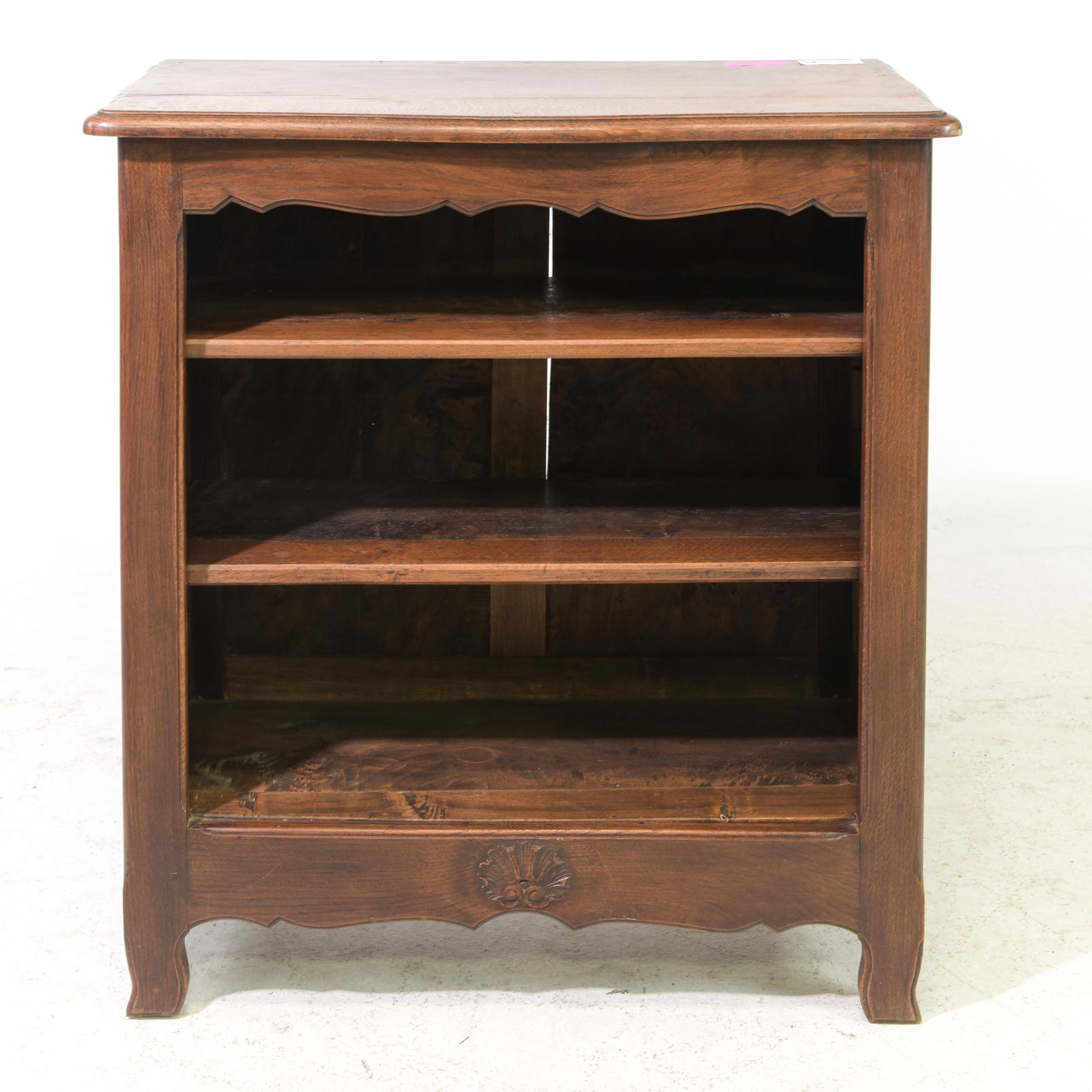 Small Louis XV Style Solid Oak Open Bookcase #1 (1 of 3)
