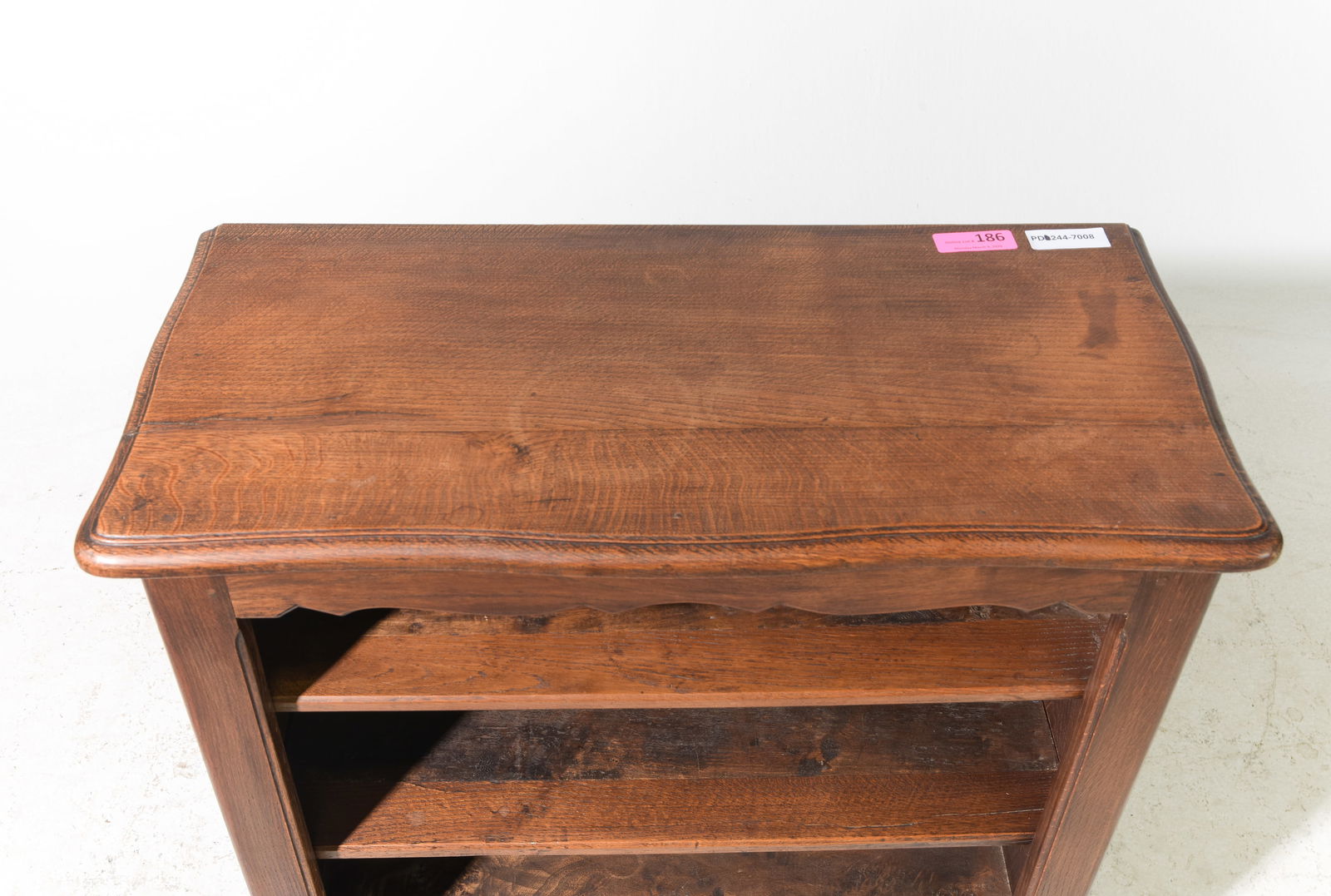 Small Louis XV Style Solid Oak Open Bookcase #1 - 2