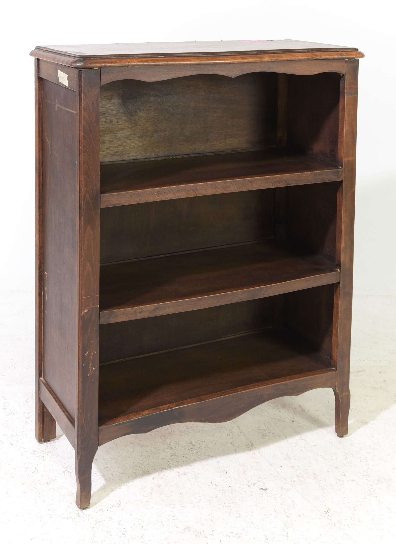 Small Louis XV Style Solid Oak Open Bookcase #1 - 2