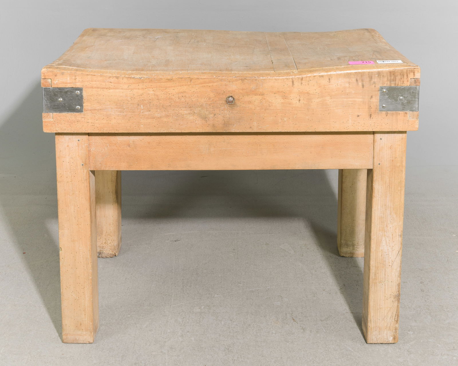 European / French Pine Butcher Block: European / French Pine Butcher Block - 32 in tall x 39.5 x 20