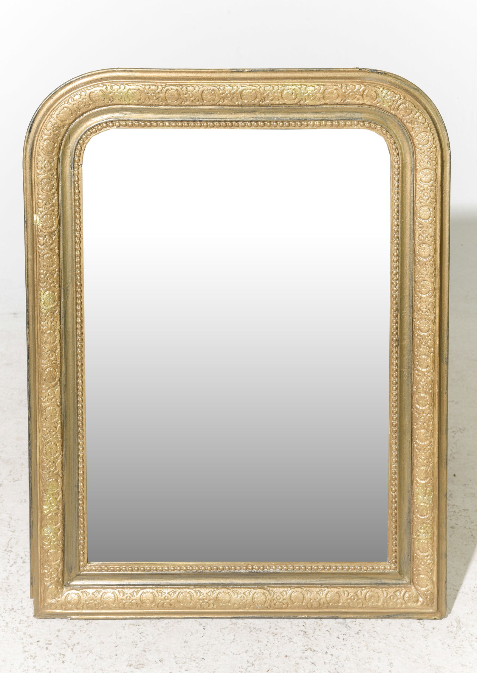 Small Louis Philippe Style Gold Framed Mirror (1 of 4)