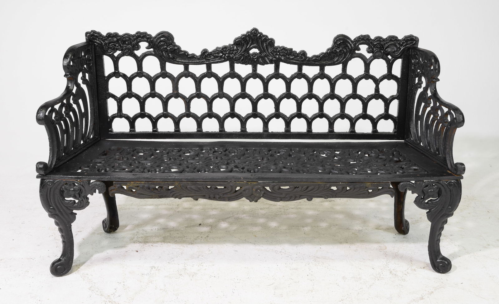 French Style Cast Iron Garden / Park Bench (1 of 3)