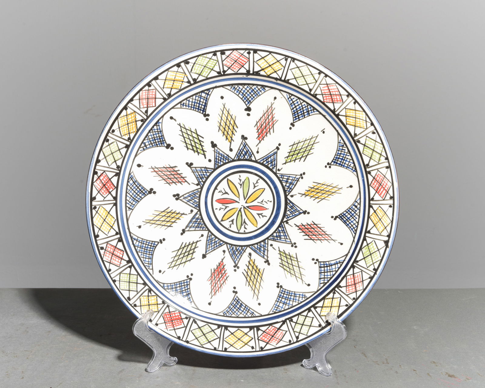 Hand Painted Moroccan Charger / Center Bowl #2 (1 of 4)