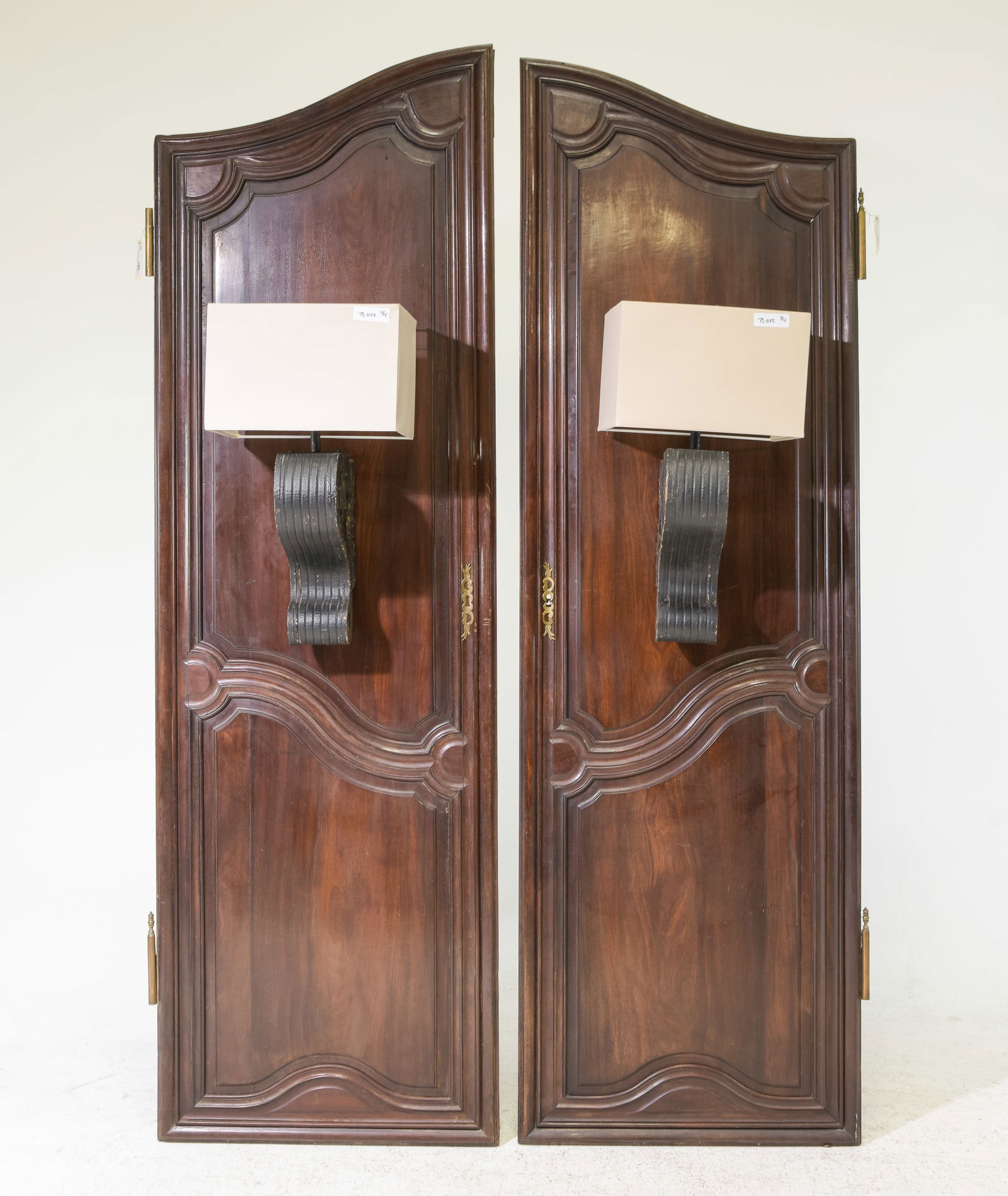 Louis XIII Style Pair of Carved Walnut Arm Chairs (1 of 5)