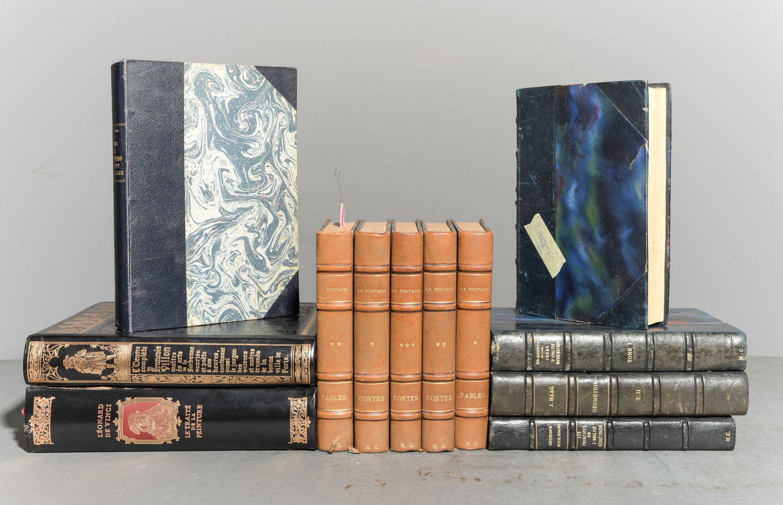 12 Assorted Leather Bound European Novels (1 of 9)