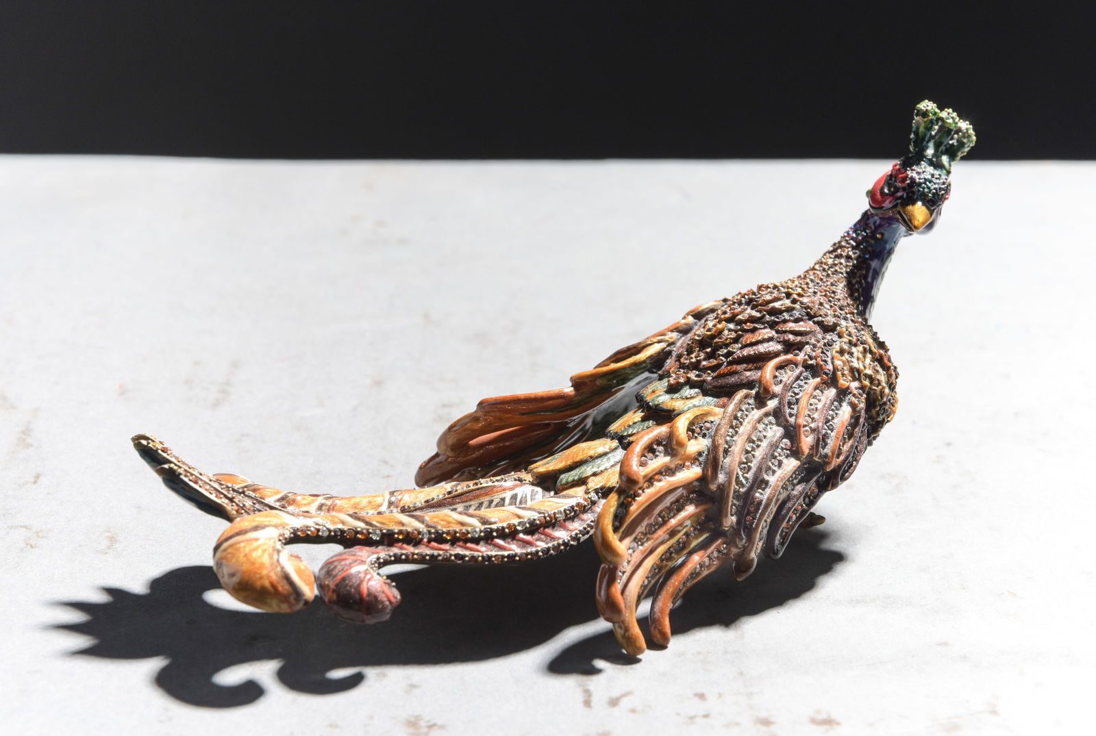 Jay Strongwater Rhinestone Peacock (1 of 5)