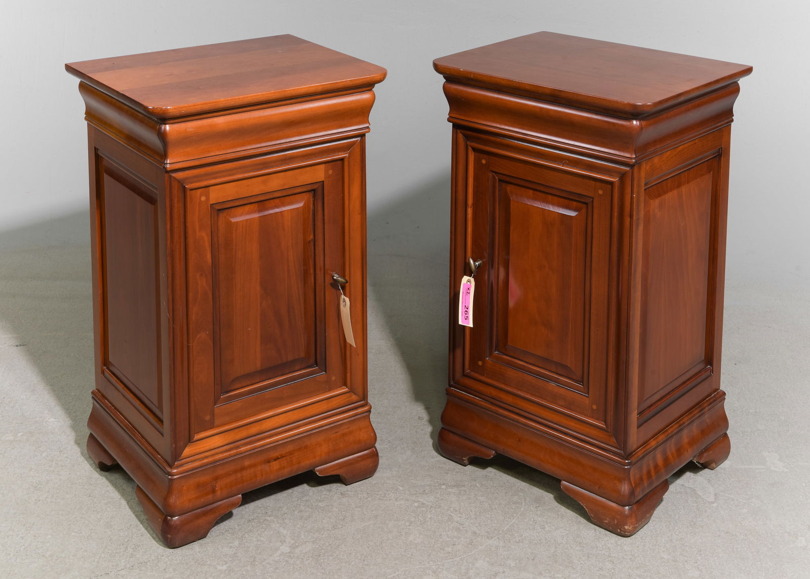 2 Louis Philippe Style Cherry Left & Right Cabinets (1 of 3)