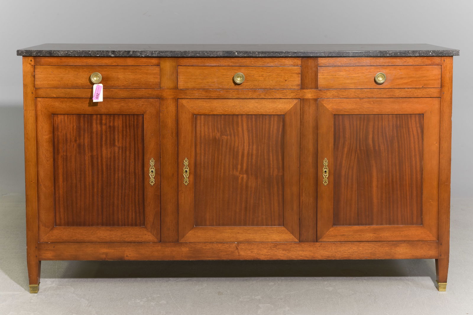 Louis XVI Style Marble Top Sideboard / Enfilade (1 of 6)