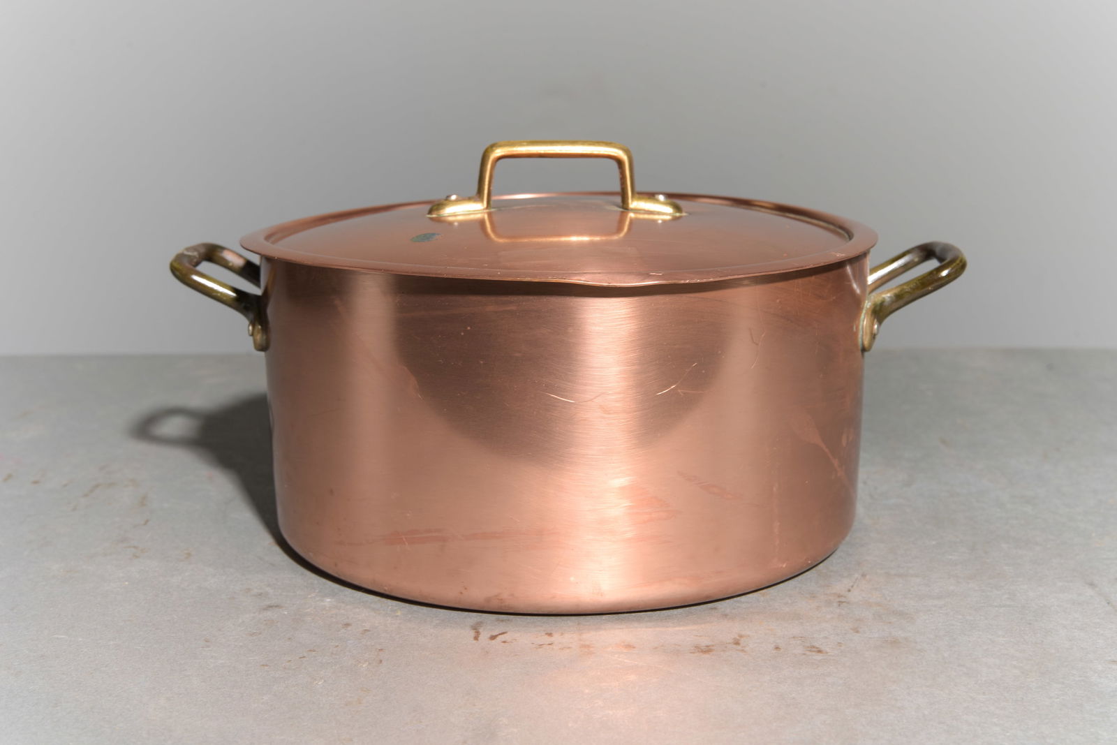French Copper Pot with Lid (1 of 4)