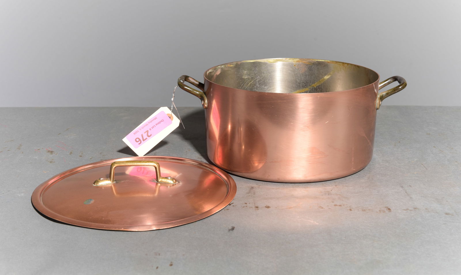 French Copper Pot with Lid - 2