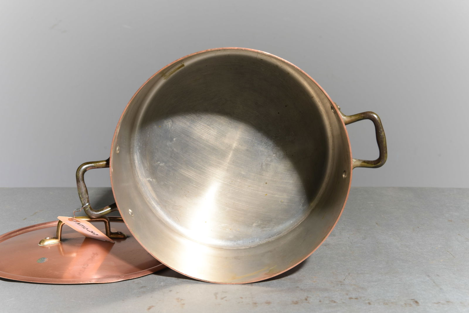 French Copper Pot with Lid - 3
