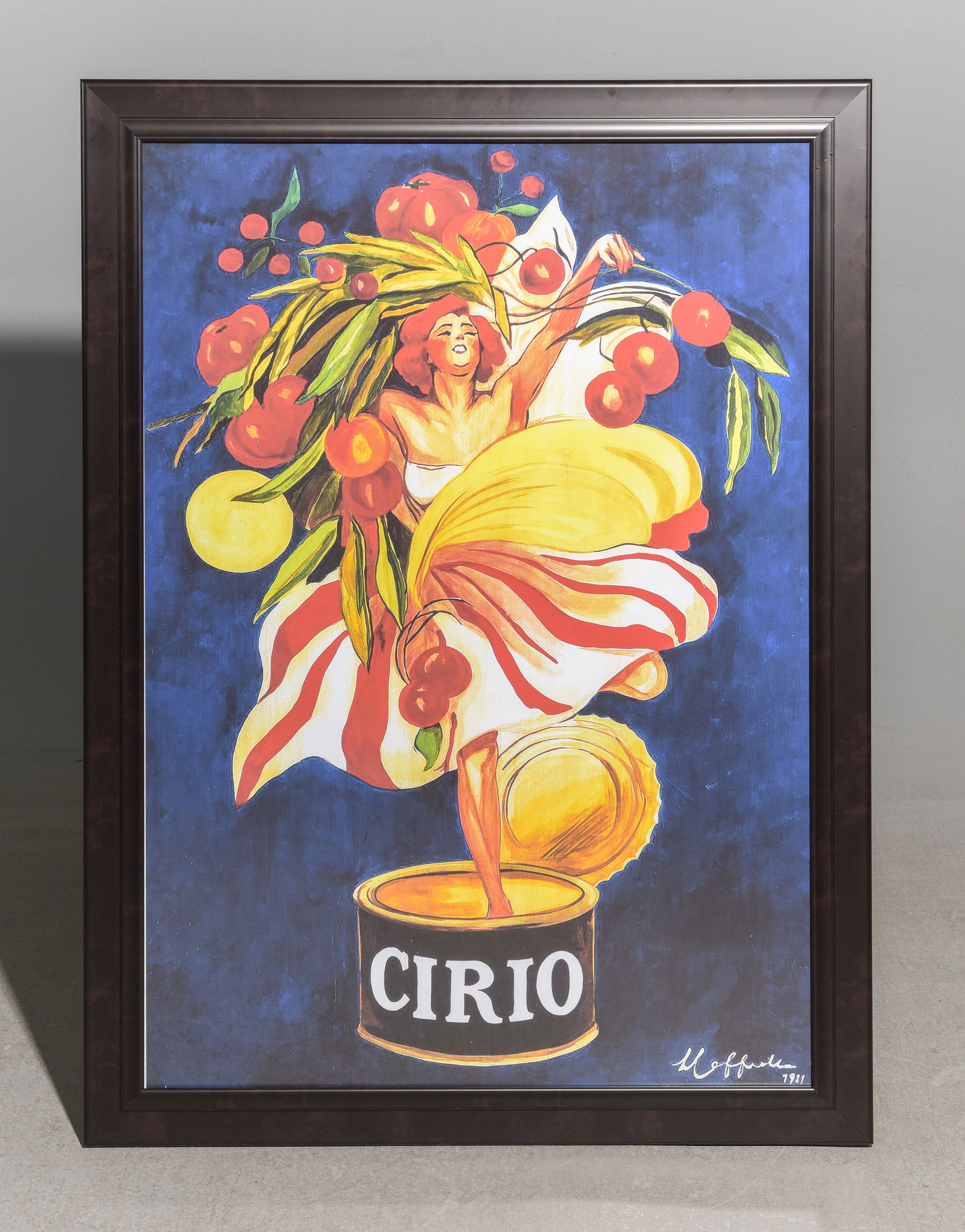 Framed "Cirio" Poster: Framed "Cirio" Poster - 45 in tall x 33 x 1.5