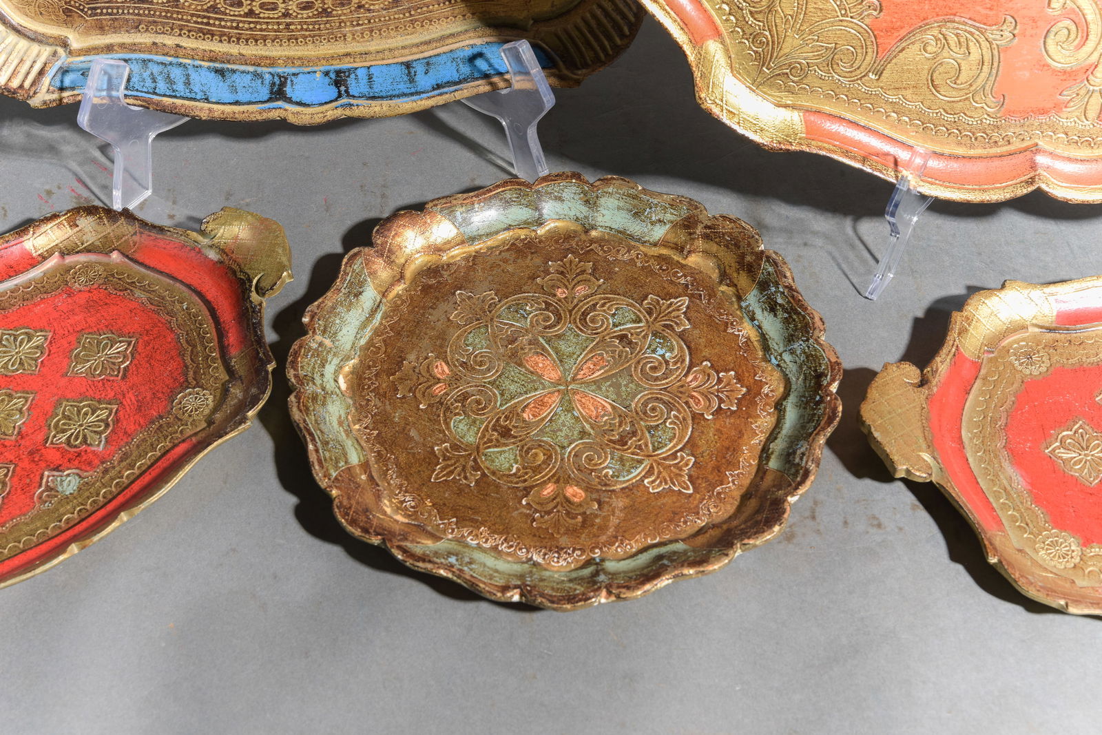 Five Assorted Florentine Trays - 3