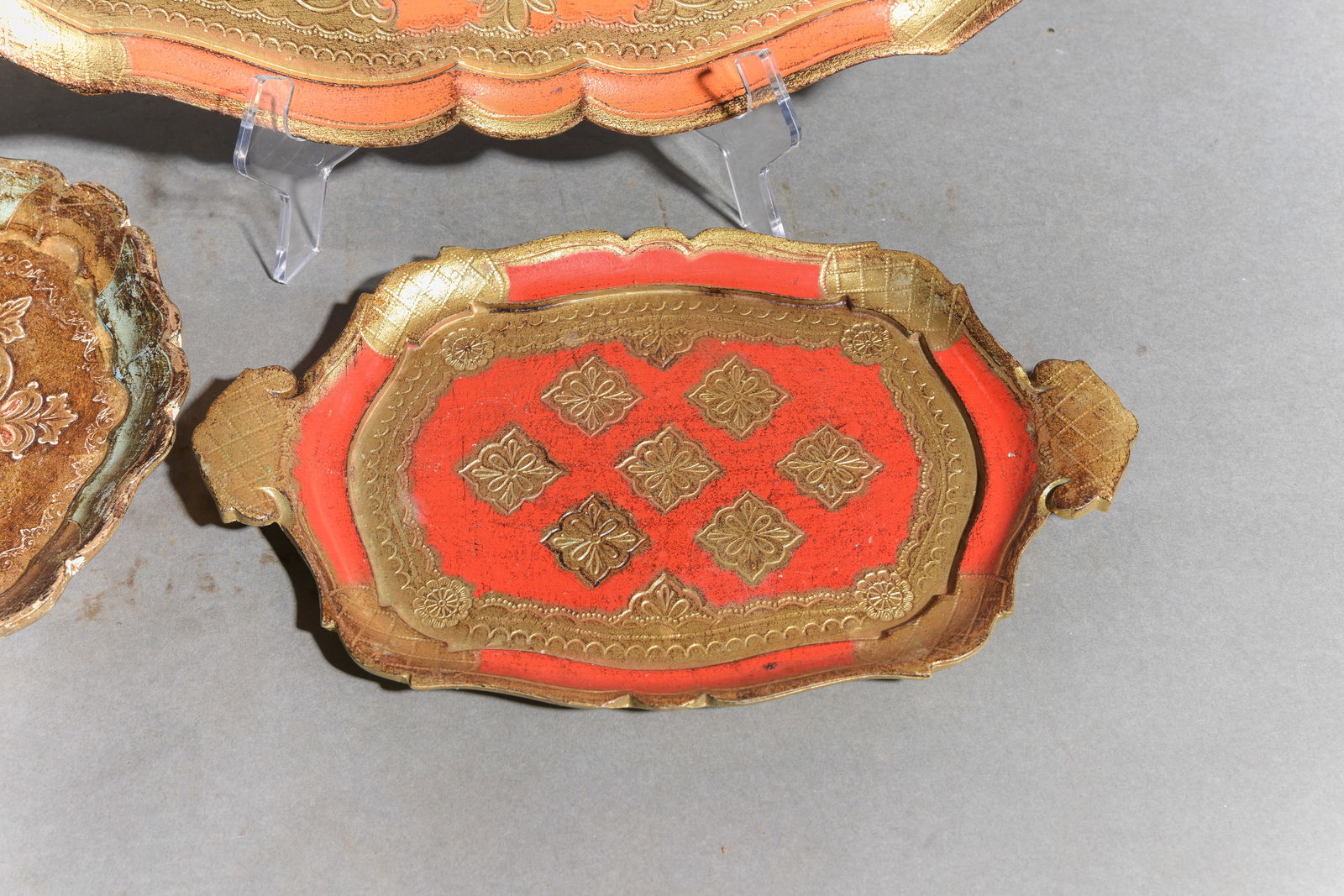 Five Assorted Florentine Trays - 4