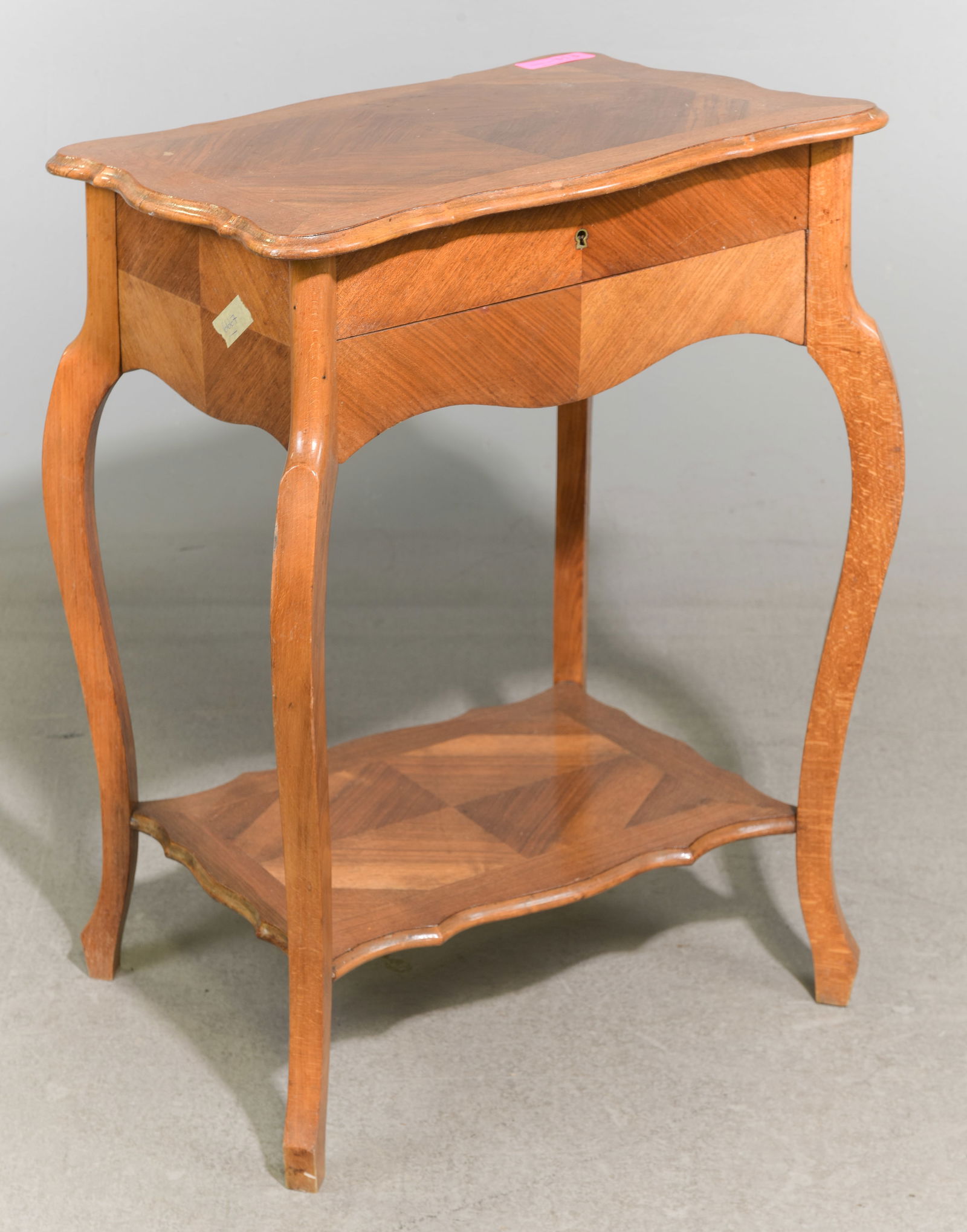 Louis XV Style Walnut Lamp / Occasional Table (1 of 3)