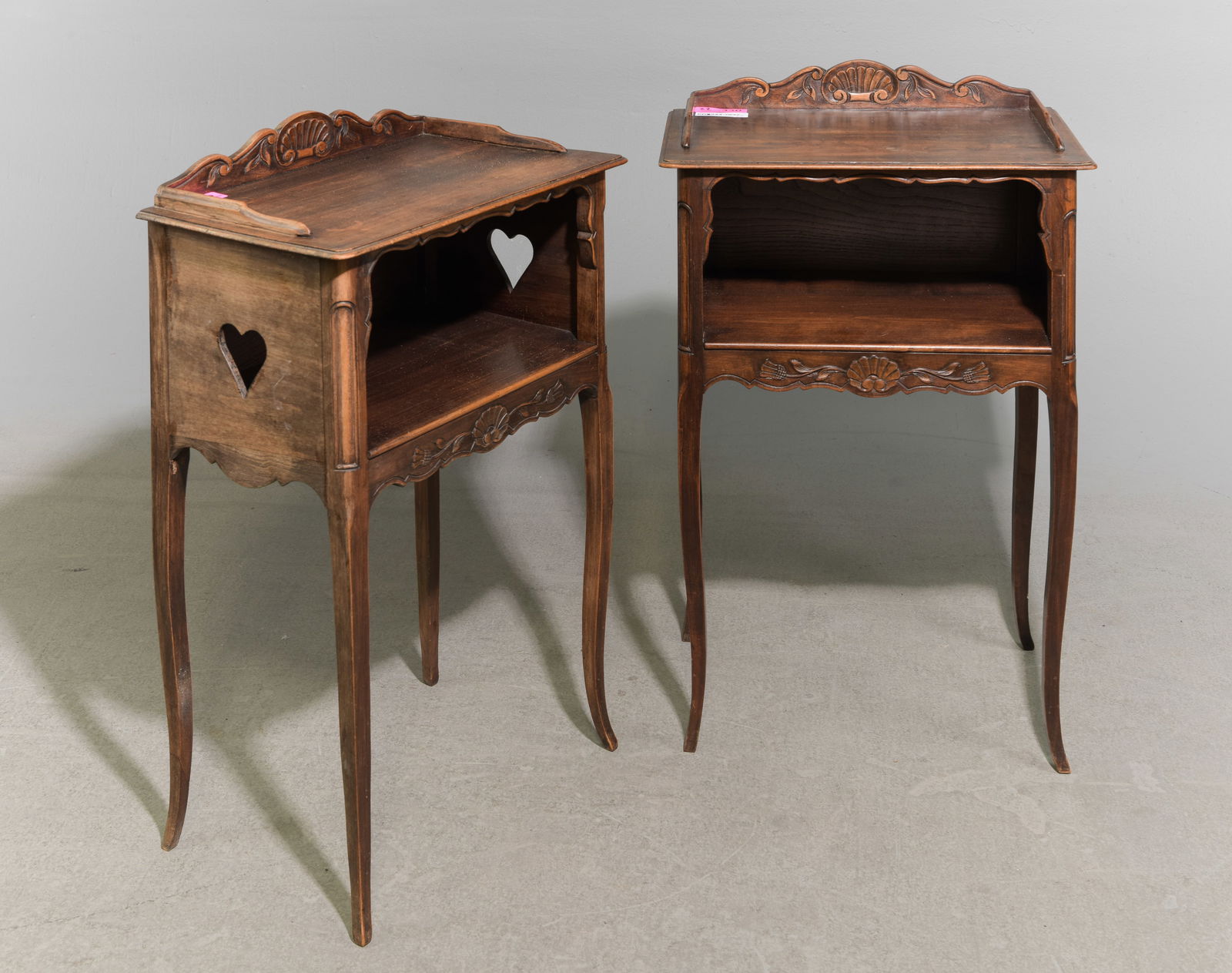 Louis XV Style Pair of Occasional Tables / Nightstands (1 of 4)