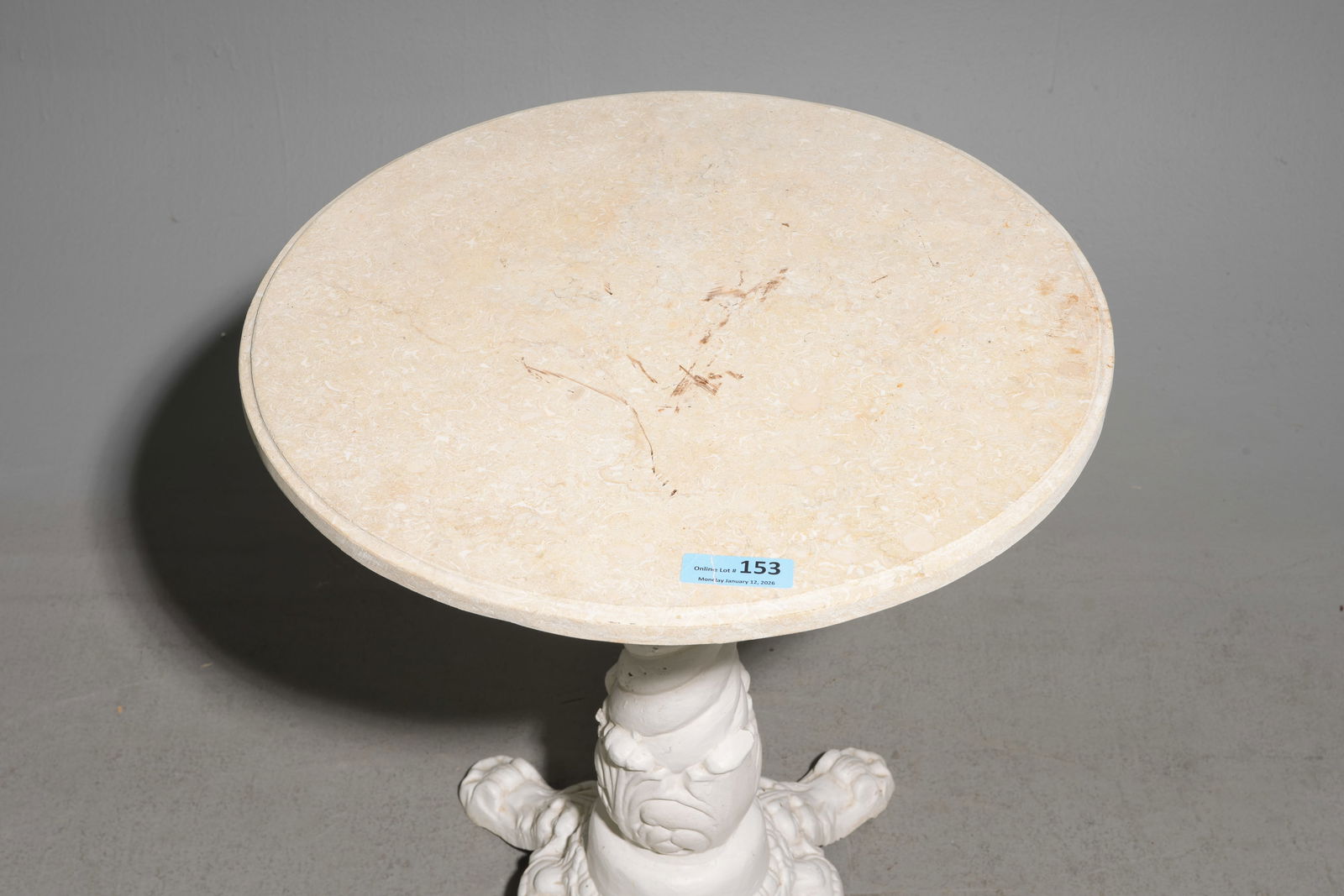 Painted Iron Base Pub / Bistro Table - 2