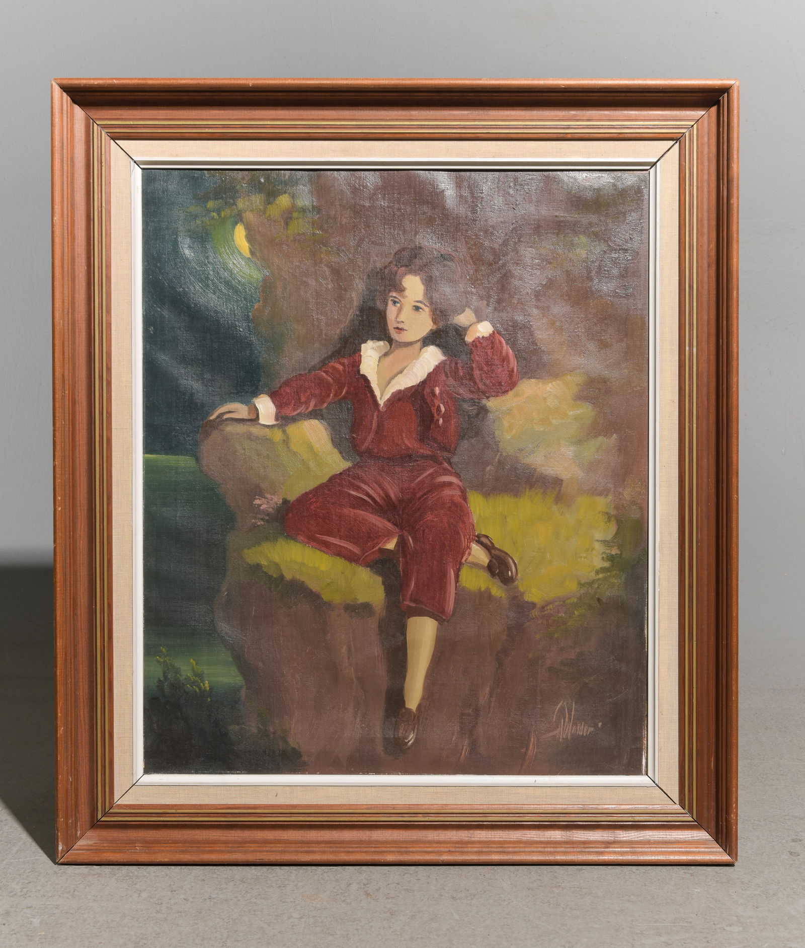 Framed Oil on Canvas Portrait (1 of 3)