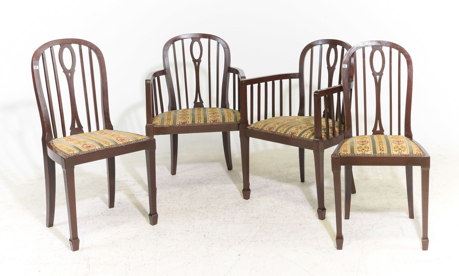 French Set of 4 Dining Chairs (1 of 5)
