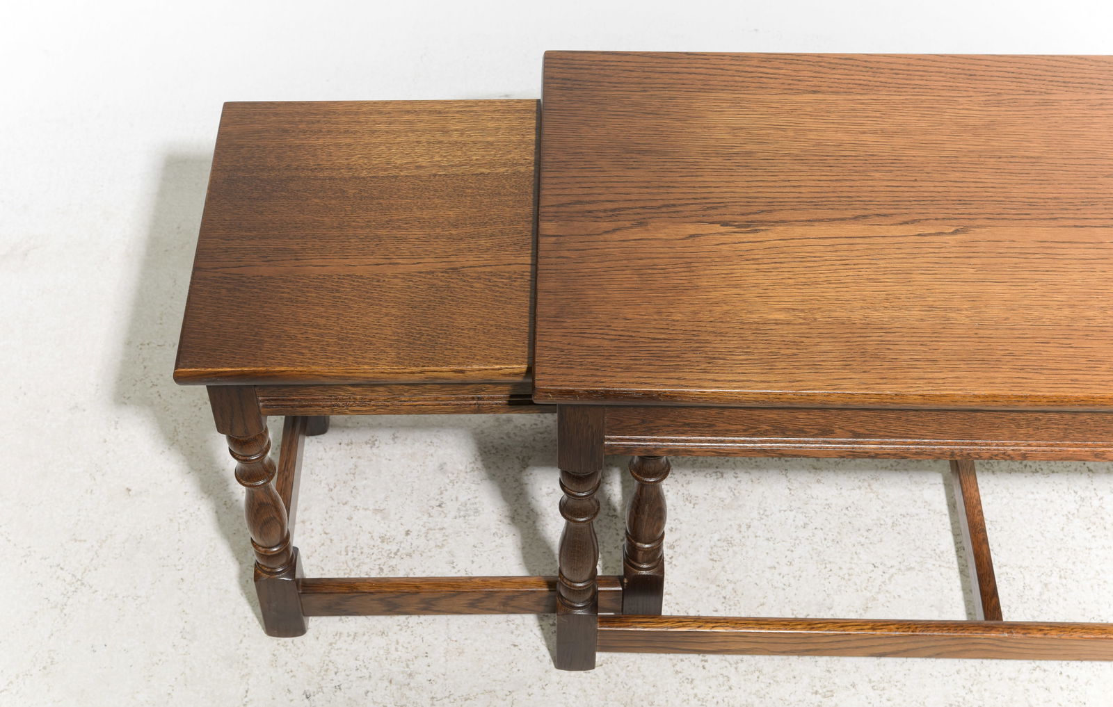 British Oak Nesting Coffee / Cocktail Table - 3