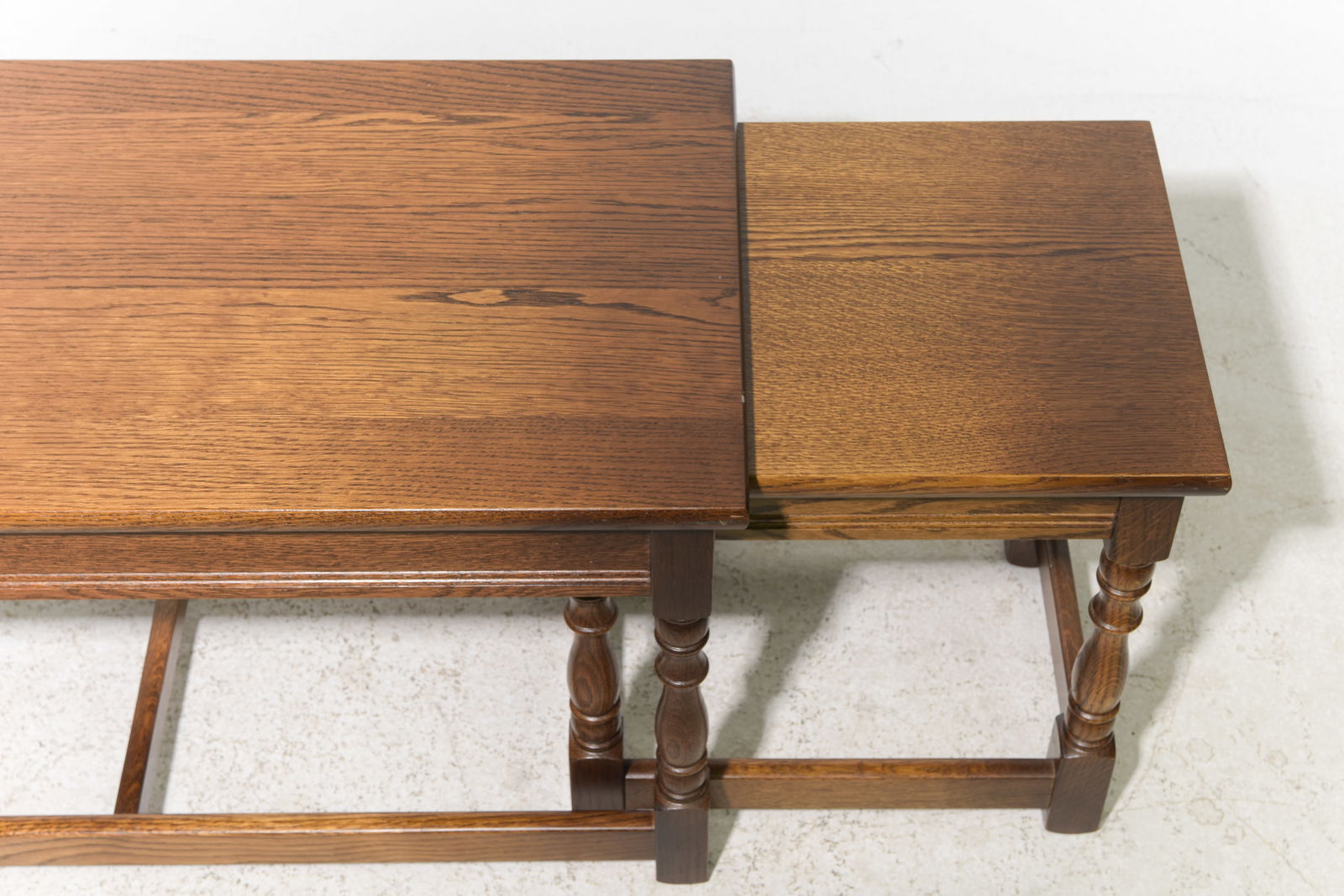 British Oak Nesting Coffee / Cocktail Table - 4
